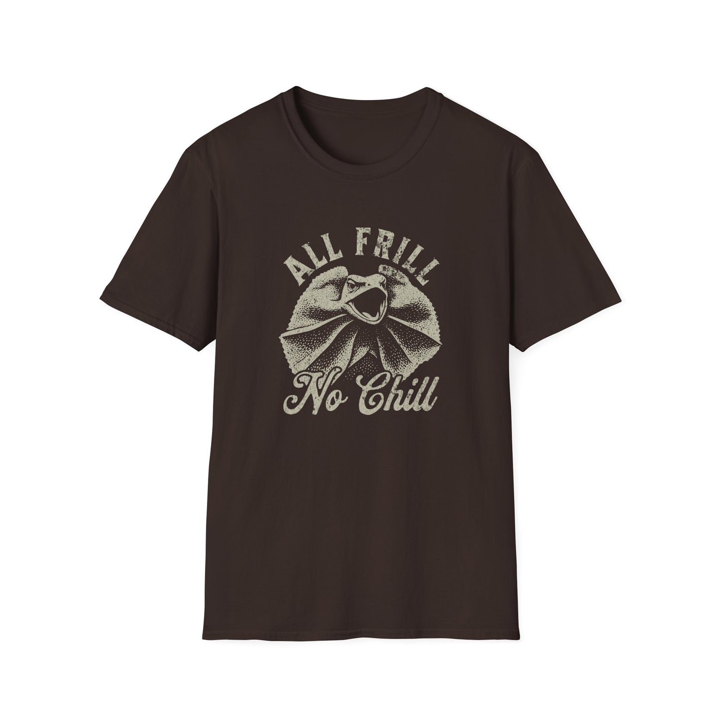 Frill-necked Lizard T-Shirt – All Frill, No Chill Funny Australian Wildlife Tee