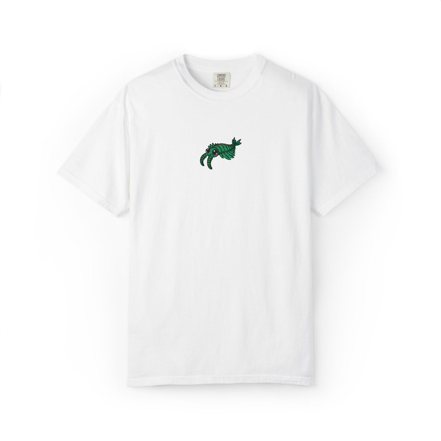 Anomalocaris Embroidered Comfort Colors T-Shirt, Cambrian Explosion Shirt, Prehistoric Ocean Creature Tee, Paleontology Gift, Fossil Shirt