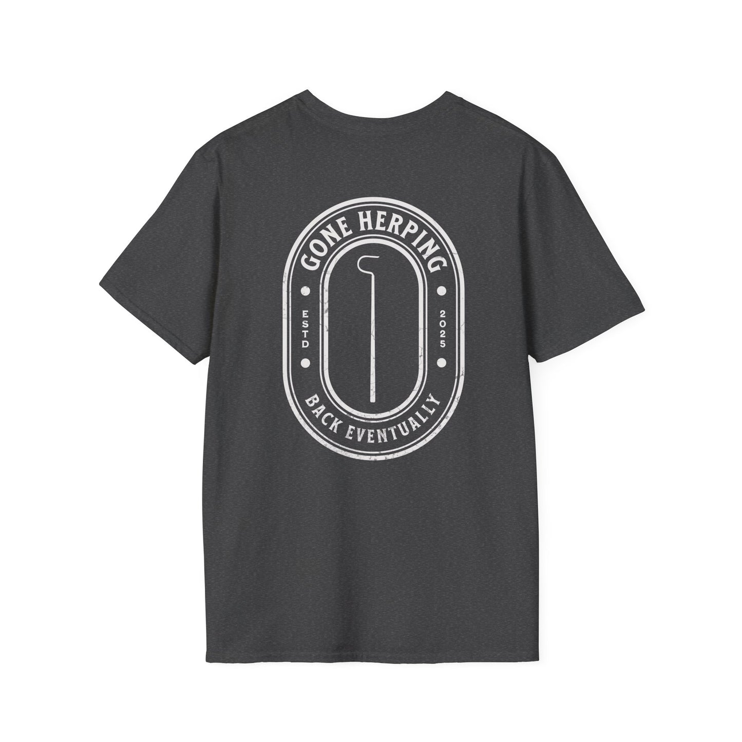 Gone Herping Back Print T-Shirt, Field Herping Shirt, Snake Hook Tee, Reptile Lover Gift, Herper Shirt, Wildlife Graphic Tee