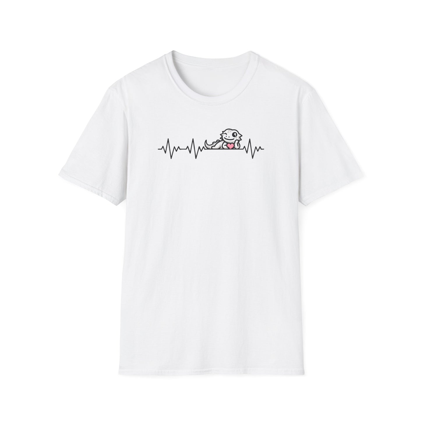 Bearded Dragon Valentine T-Shirt, Reptile Heartbeat Shirt, Beardie Lover Gift, Lizard Mom Tee, Herpetology Valentine Shirt