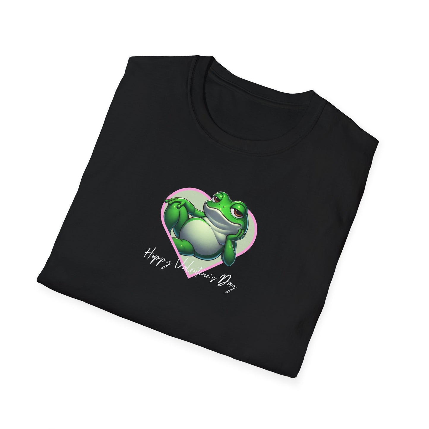 Frog Valentine T-Shirt, Happy Valentine’s Day Frog Shirt, Frog Lover Gift, Amphibian Heart Tee, Cute Animal Valentine Shirt