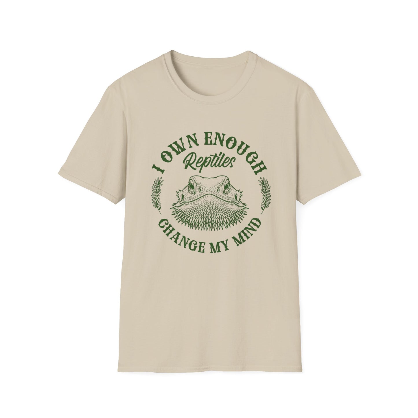 Reptile Addiction T-Shirt – I Own Enough Reptiles Change My Mind Funny Keeper Tee