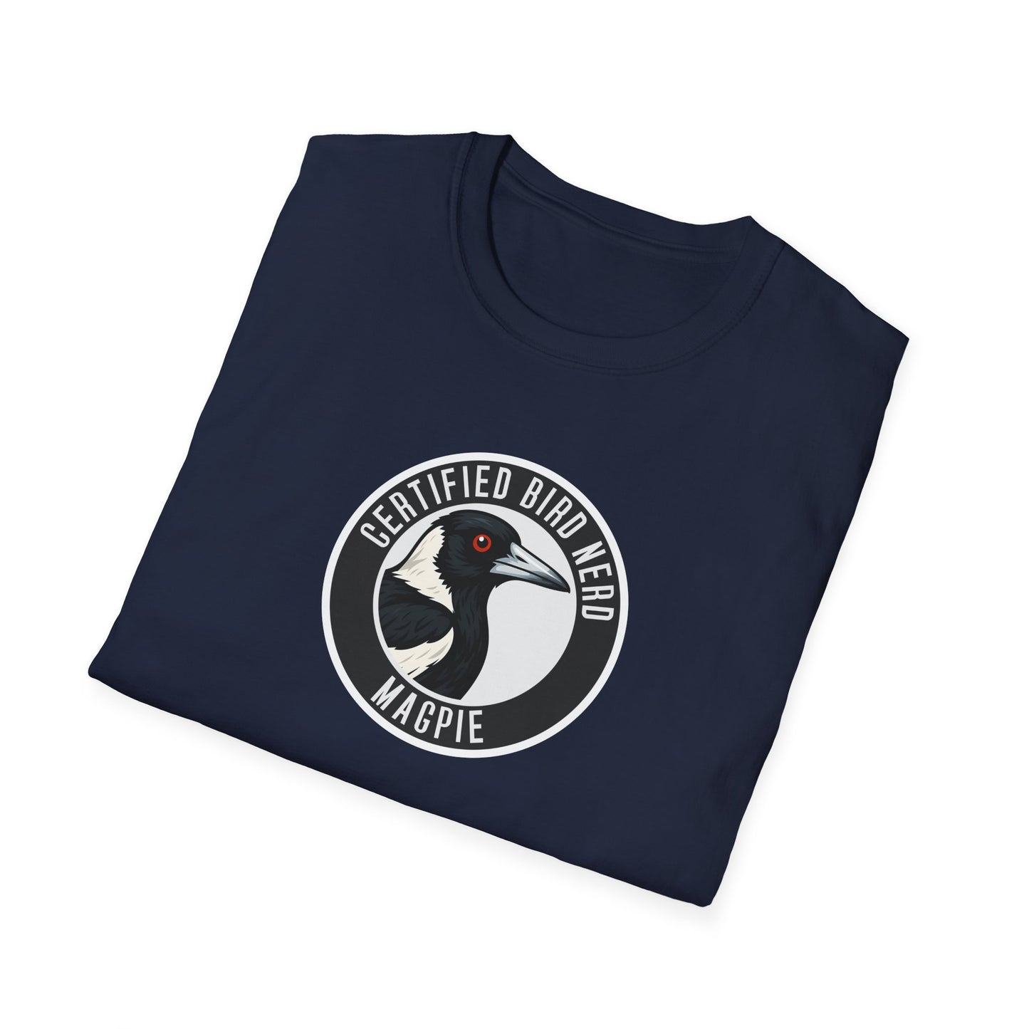 Magpie T-Shirt, Certified Bird Nerd Shirt, Australian Bird Tee, Birdwatching Gift, Wildlife Lover Tee, Aussie Magpie Graphic Tee