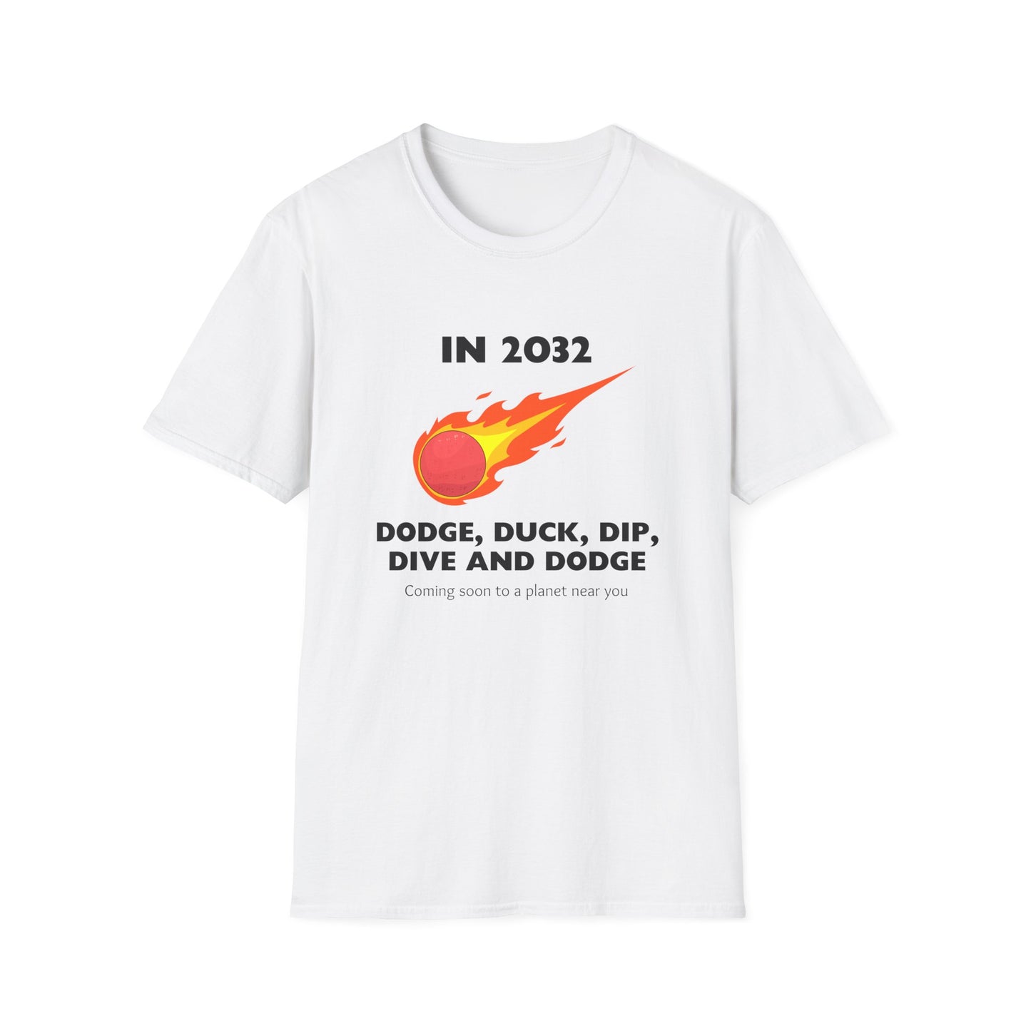 YR4 Asteroid T-Shirt – Dodgeball Funny Science Space Tee