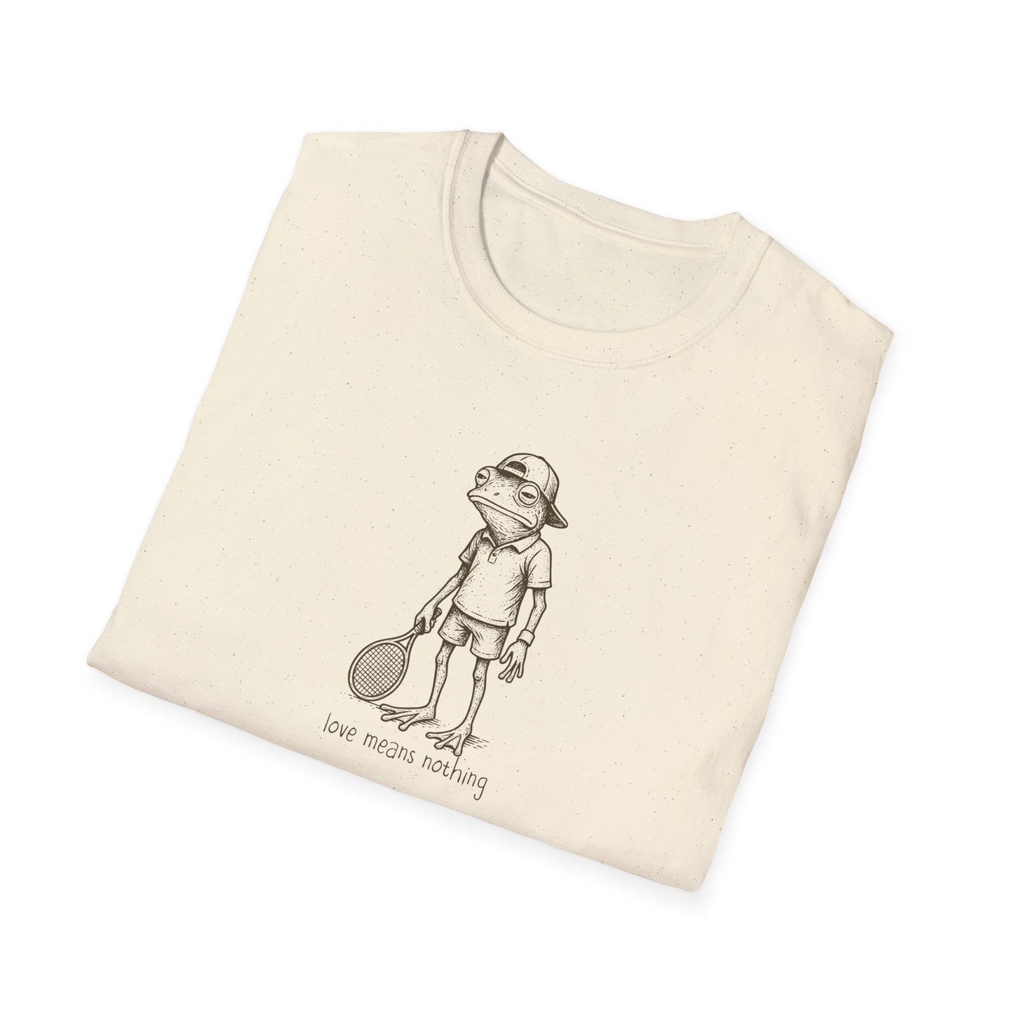 Tennis Frog T-Shirt, Love Means Nothing Tee, Frog Graphic Shirt, Vintage Frog T-Shirt, Funny Tennis Shirt, Frog Lover Gift, Tennis Player Tee