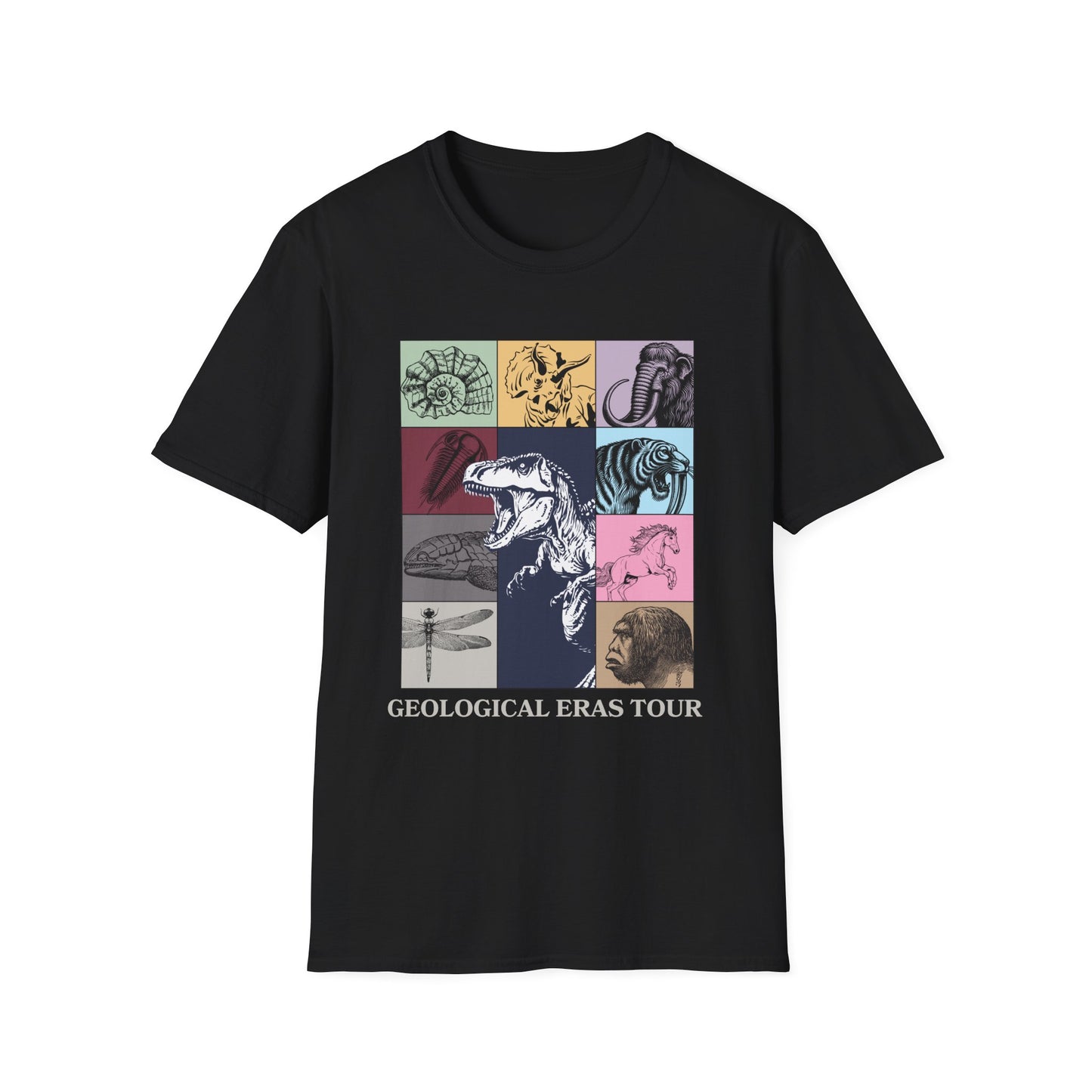 Geological Eras Tour T-Shirt, Prehistoric Animals Shirt, Evolution Timeline Tee, Dinosaur Shirt, Science Teacher Shirt, Paleontology Gift
