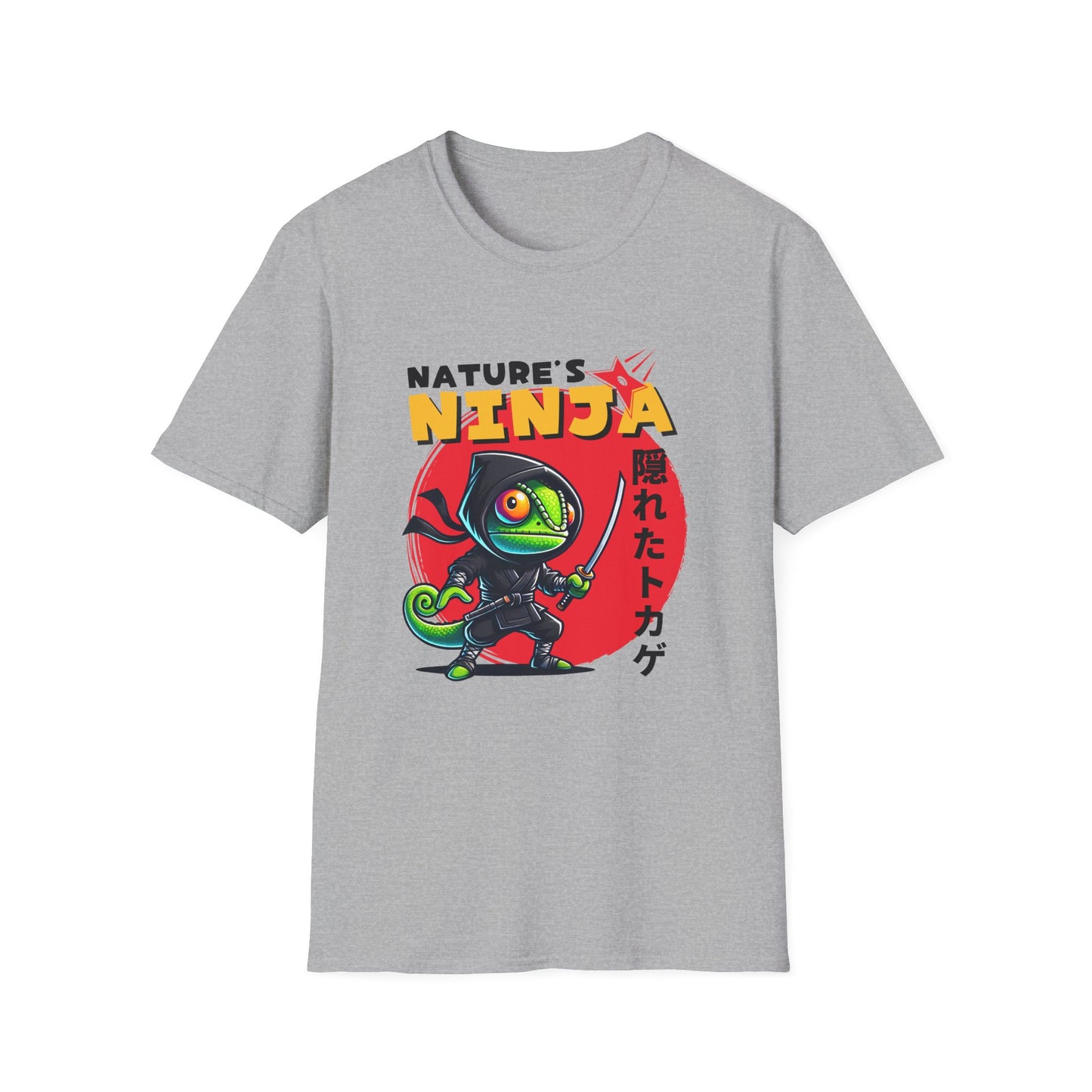 Chameleon Ninja T-Shirt, Nature’s Ninja Shirt, Reptile Lover Tee, Chameleon Lover Gift, Lizard Graphic Shirt, Herpetology Tee