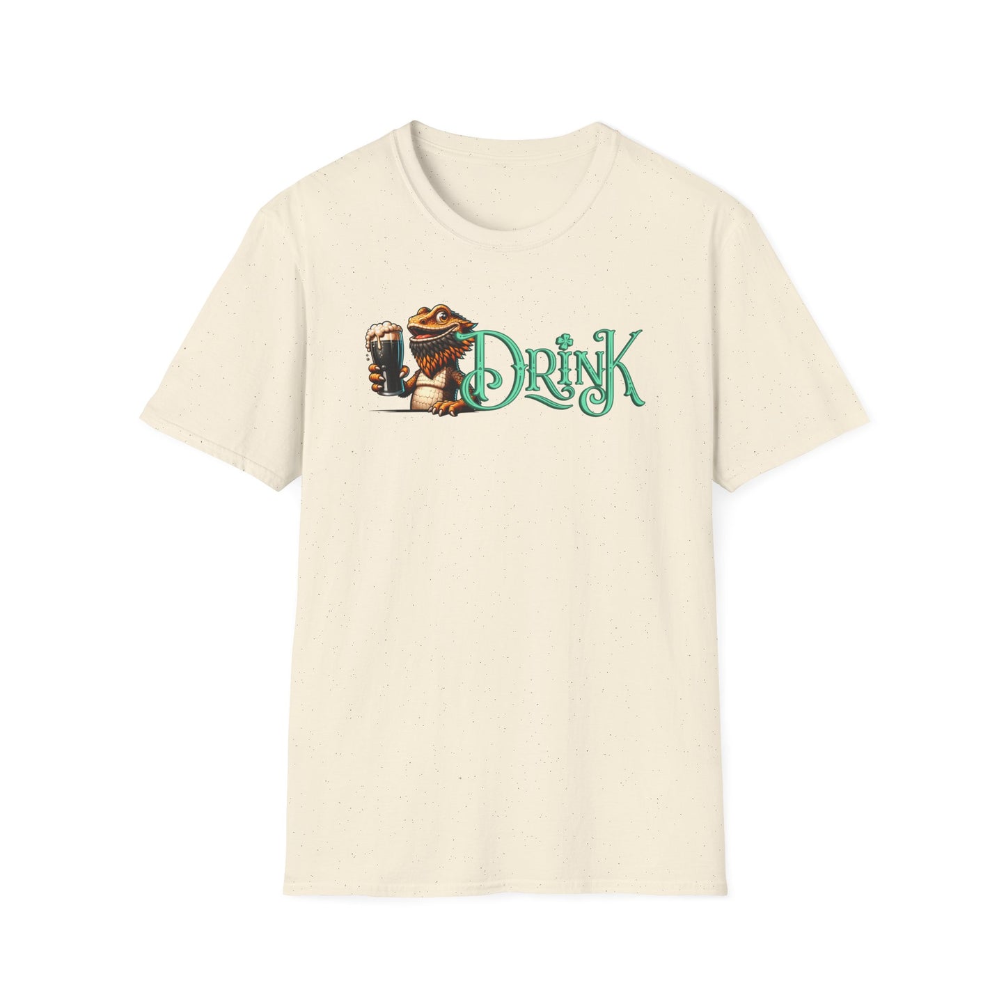 Bearded Dragon St Patrick’s Day T-Shirt, Reptile Lover Shirt, Lizard Drinking Tee, St Paddy’s Day Party Shirt, Green Beer Tee