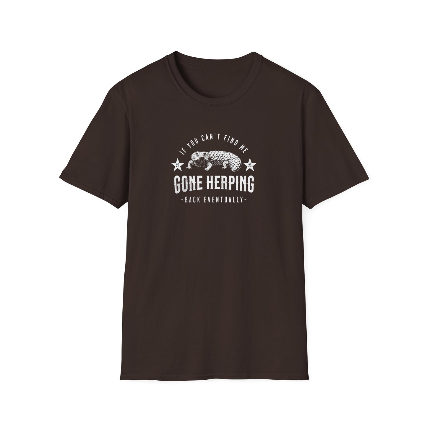 Shingleback Gone Herping T-Shirt, Reptile Lover Shirt, Field Herping Tee, Blue Tongue Lizard Gift, Herper Wildlife Graphic Tee
