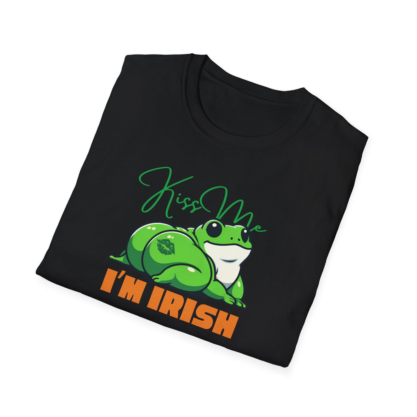 Frog St Patrick’s Day T-Shirt, Kiss Me I’m Irish Frog Shirt, Frog Lover Tee, Amphibian St Paddy’s Day Shirt, Irish Party Tee
