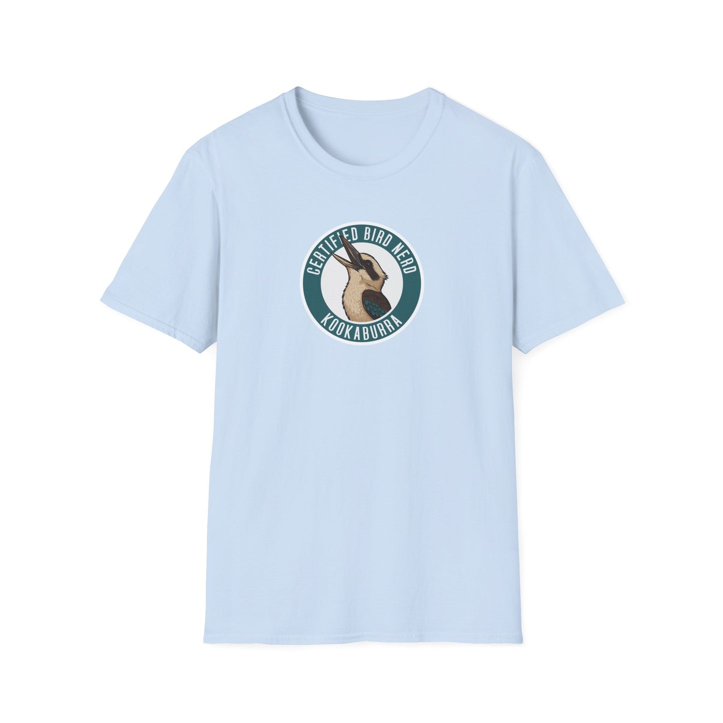 Kookaburra T-Shirt, Certified Bird Nerd Shirt, Australian Bird Tee, Birdwatching Gift, Wildlife Lover Tee, Native Bird Graphic Tee