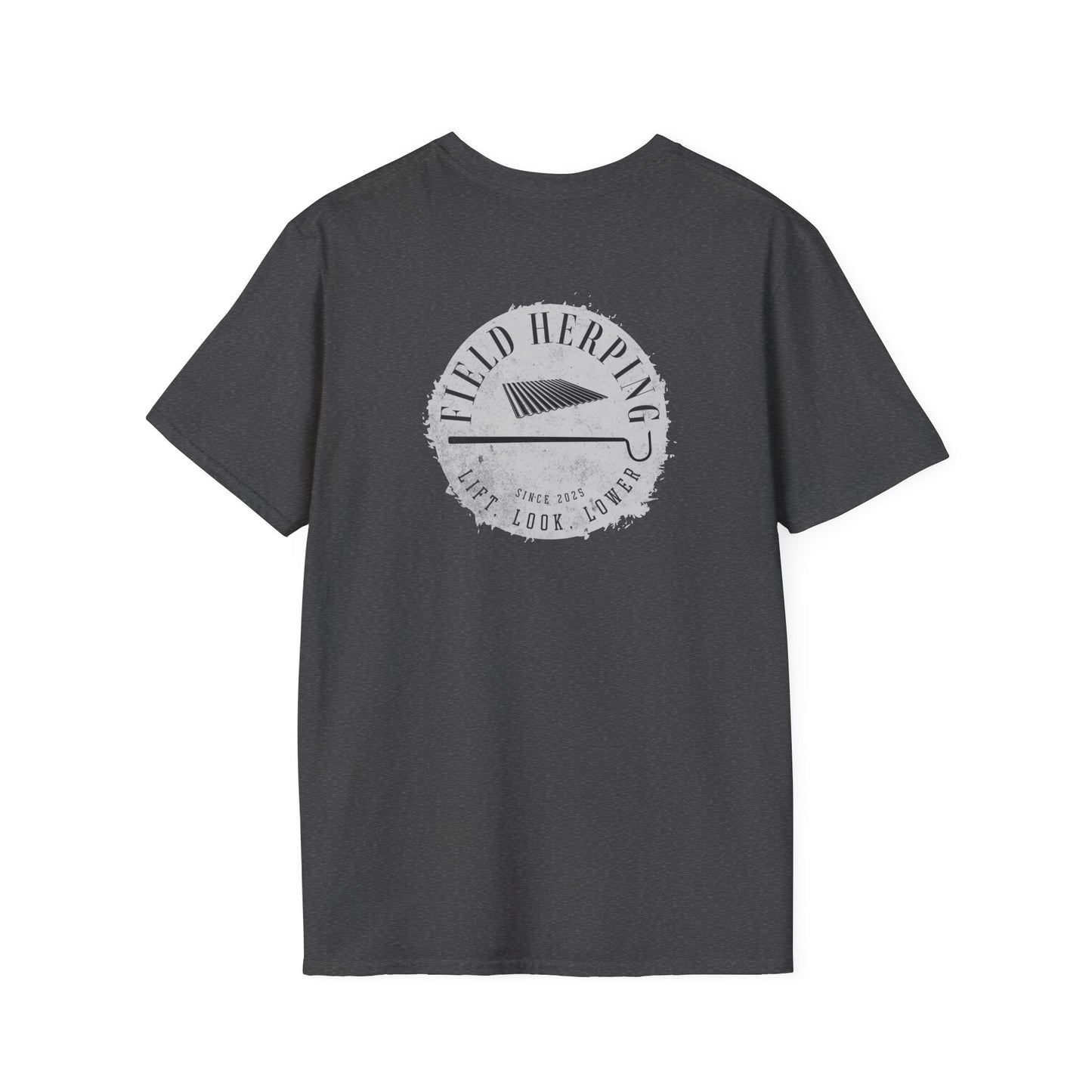 Field Herping T-Shirt, Back Print Herping Shirt, Lift Look Lower Tee, Reptile Lover Gift, Snake Hook Shirt, Wildlife Graphic Tee
