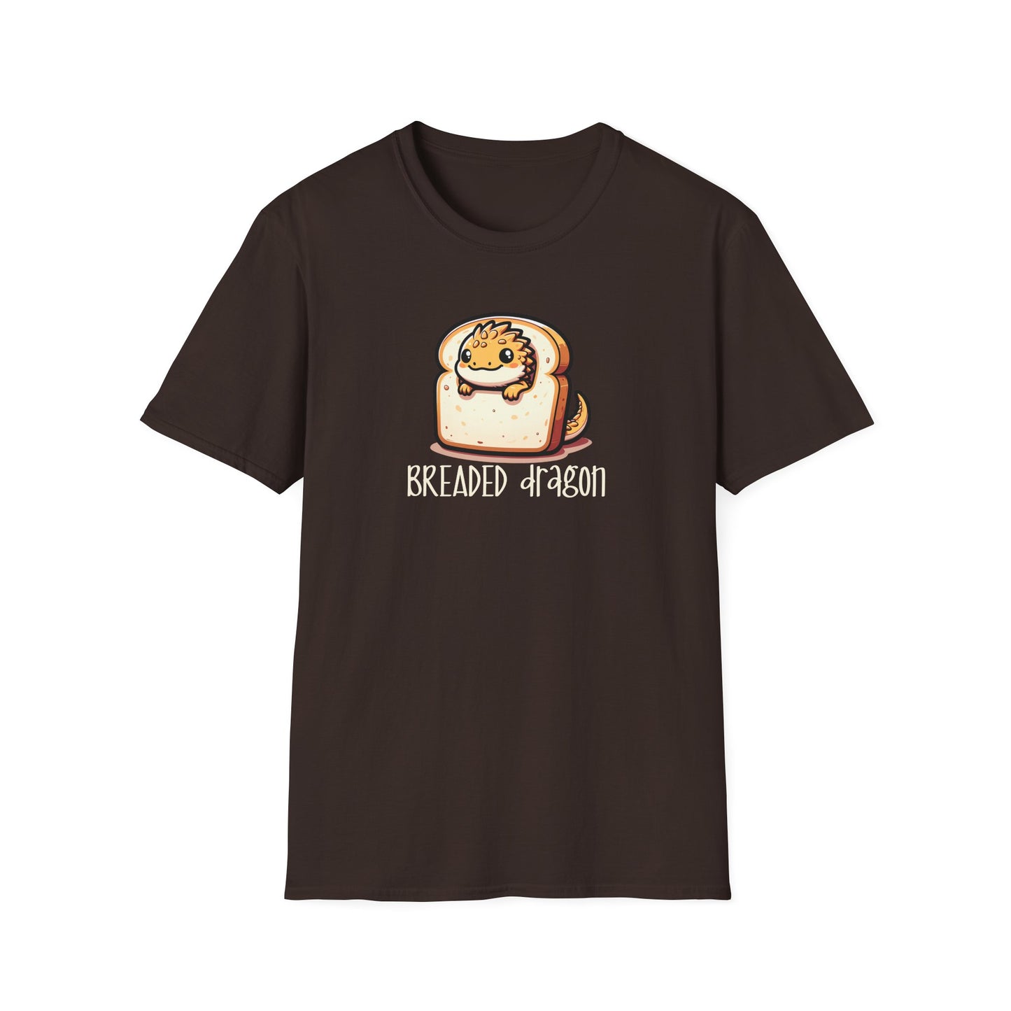 Breaded Dragon T-Shirt, Bearded Dragon Pun Shirt, Cute Reptile Lover Tee, Lizard Gift, Beardie Mom Dad Shirt, Food Pun Graphic Tee