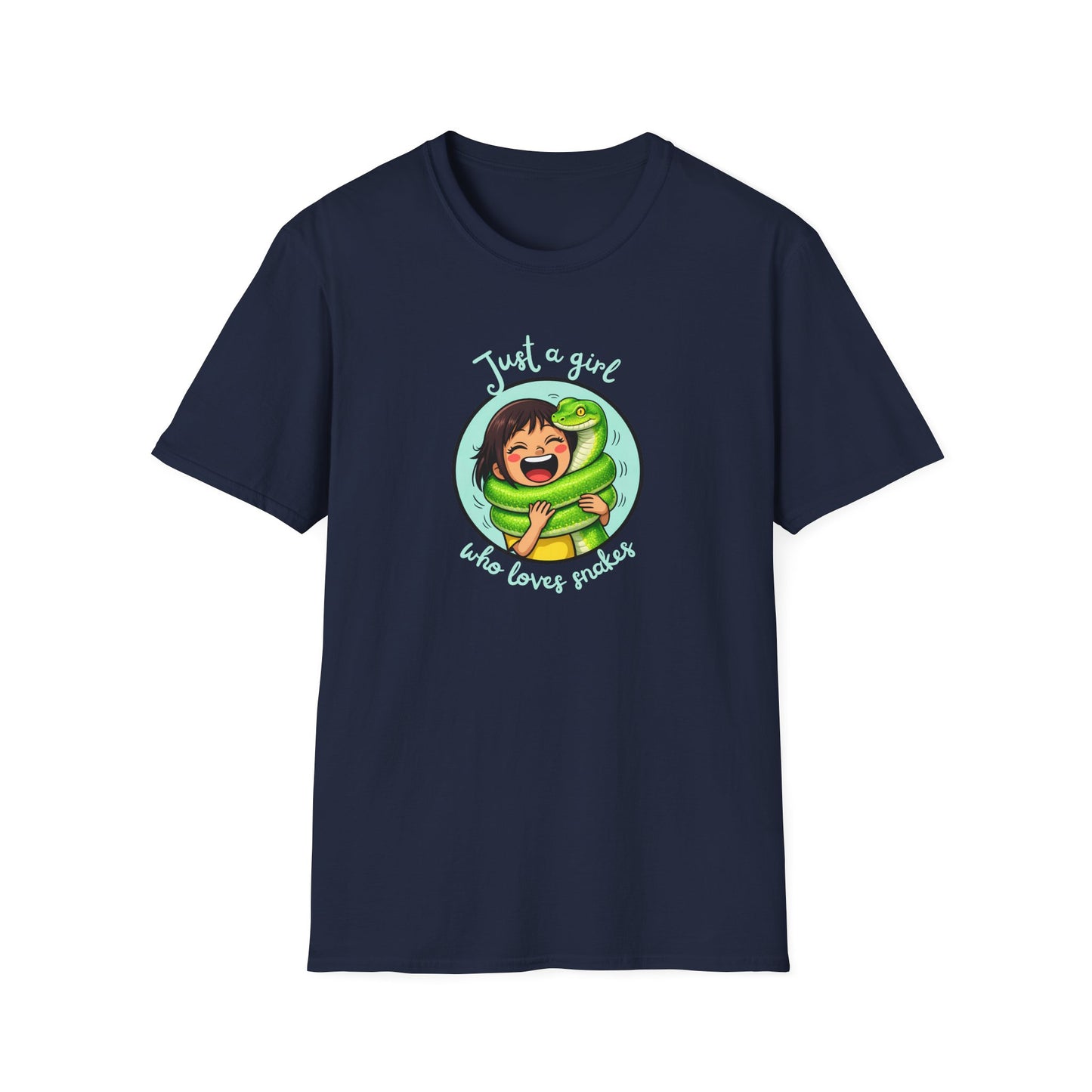 Just A Girl Who Loves Snakes T-Shirt, Snake Lover Shirt, Reptile Lover Tee, Cute Snake Gift, Herping Shirt, Wildlife Graphic Tee