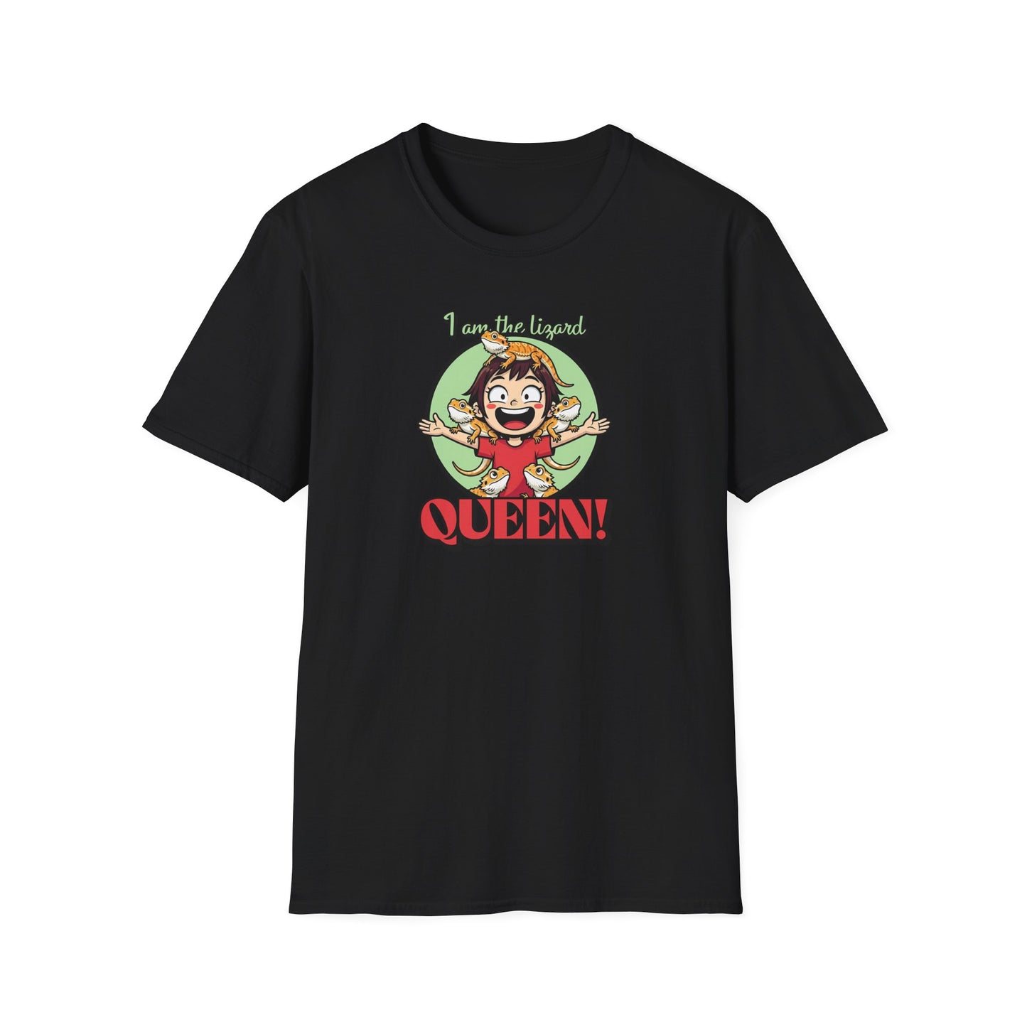 I Am The Lizard Queen T-Shirt, Reptile Lover Shirt, Lizard Mom Tee, Bearded Dragon Gift, Herping Shirt, Cute Reptile Graphic Tee