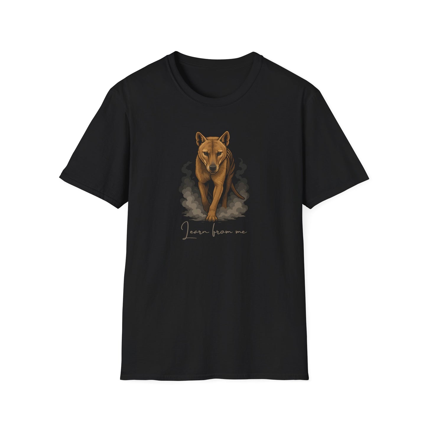 Thylacine T-Shirt Learn From Me, Tasmanian Tiger Shirt, Extinct Animal Tee, Australian Wildlife T-Shirt, Thylacine Graphic Tee, Nature Lover Gift