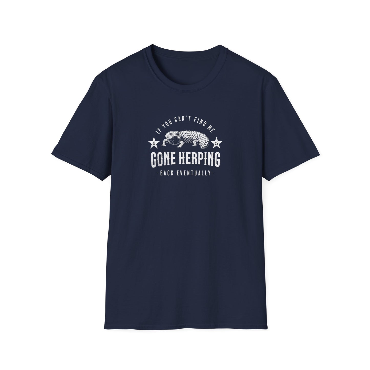 Shingleback Gone Herping T-Shirt, Reptile Lover Shirt, Field Herping Tee, Blue Tongue Lizard Gift, Herper Wildlife Graphic Tee