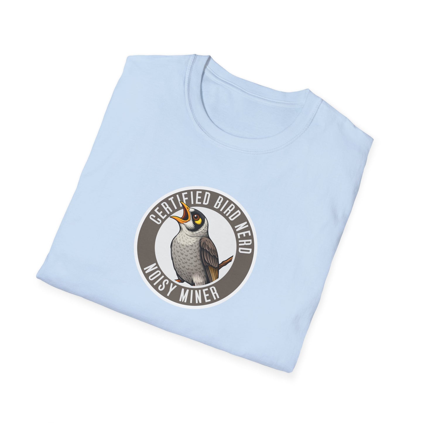 Noisy Miner T-Shirt, Certified Bird Nerd Shirt, Australian Bird Tee, Birdwatching Gift, Wildlife Lover Tee, Native Bird Graphic Tee