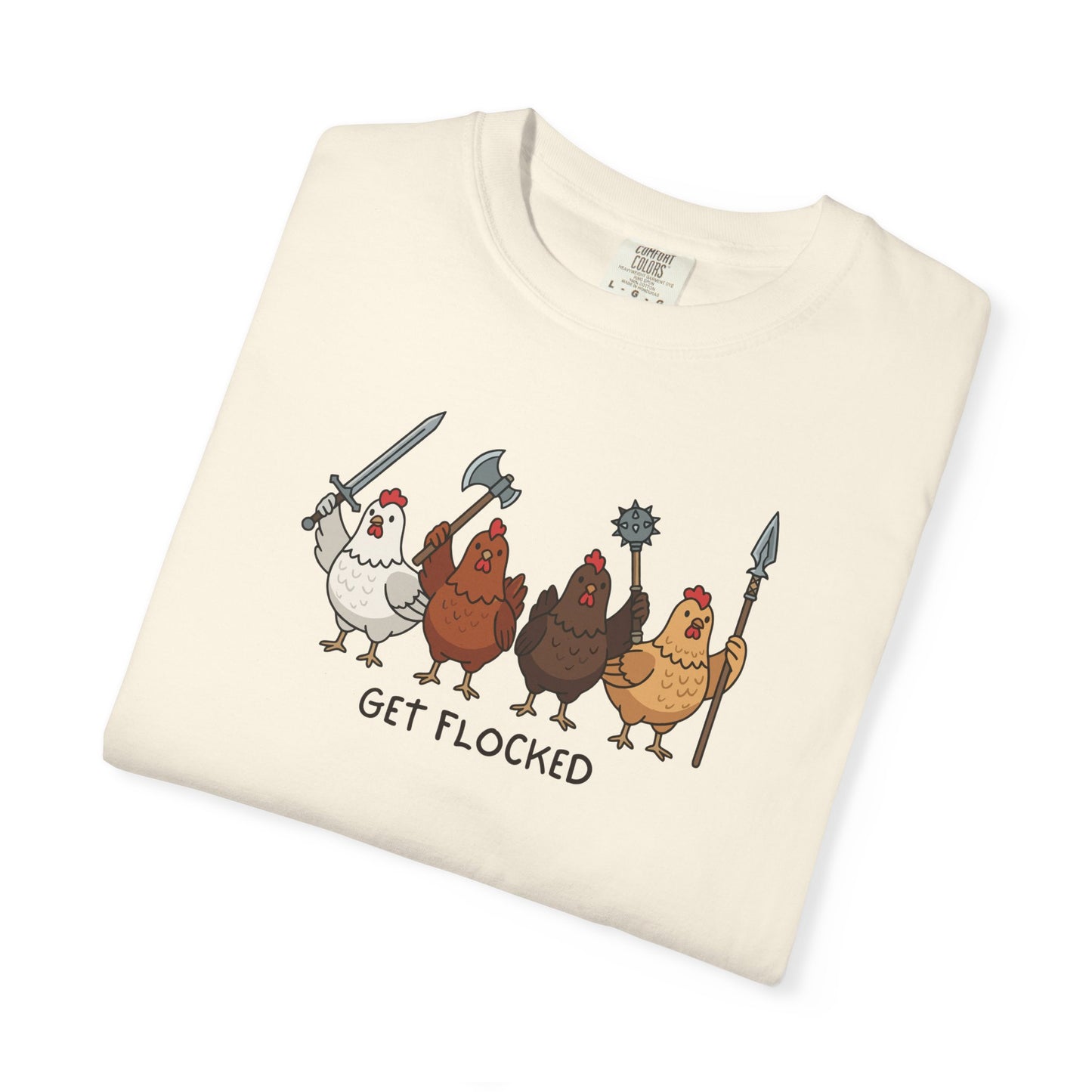 Get Flocked Chicken Shirt, Funny Chicken T Shirt, Comfort Colors Chicken Tee, Backyard Chicken Shirt, Farm Animal Tee, Chicken Lover Gift
