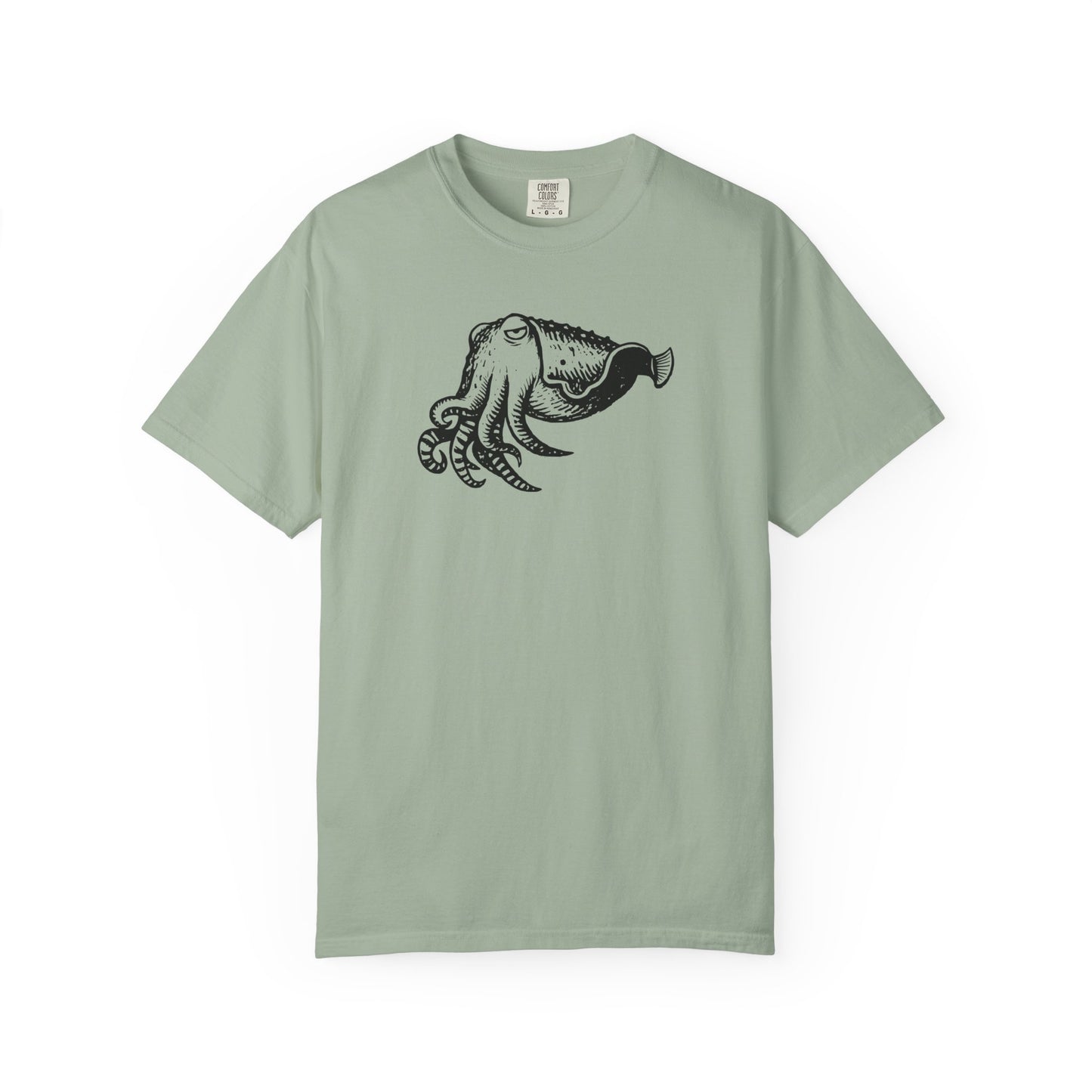 Cuttlefish Shirt, Comfort Colors Ocean Animal Tee, Cephalopod T Shirt, Marine Biology Gift, Scuba Diver Shirt, Sea Life Graphic Tee