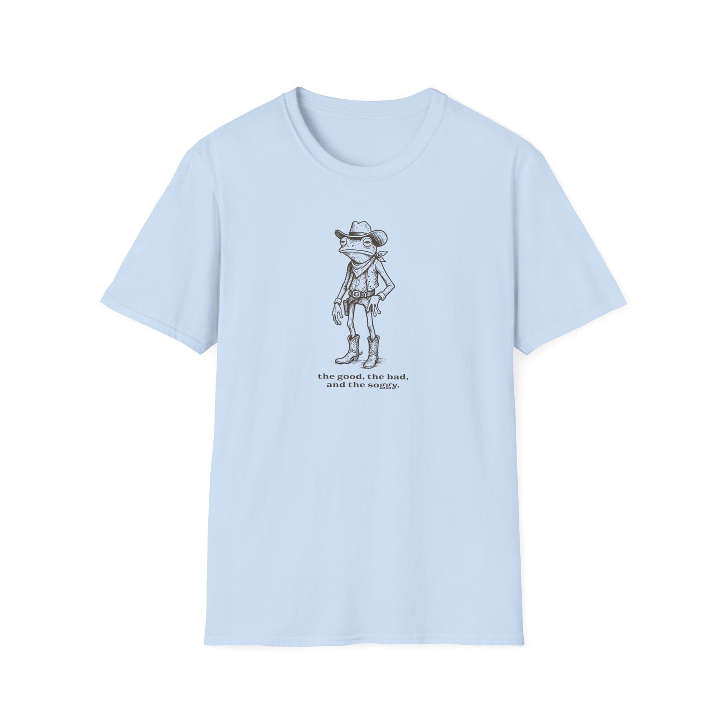 Frog Cowboy T-Shirt The Good The Bad and The Soggy Shirt, Funny Western Frog Tee, Cute Amphibian Gift, Meme Animal Shirt
