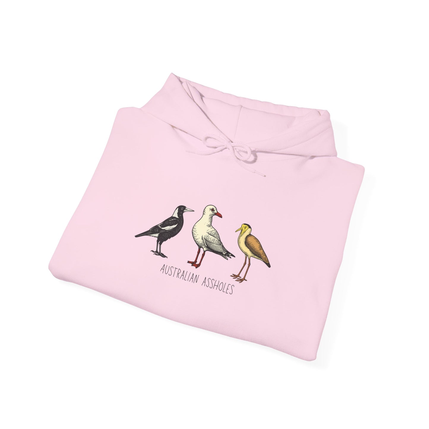 Australian Assholes Hoodie, Funny Australian Bird Hoodie, Magpie Hoodie, Bin Chicken Hoodie, Seagull Hoodie, Aussie Humor Sweatshirt, Bird Nerd Hoodie