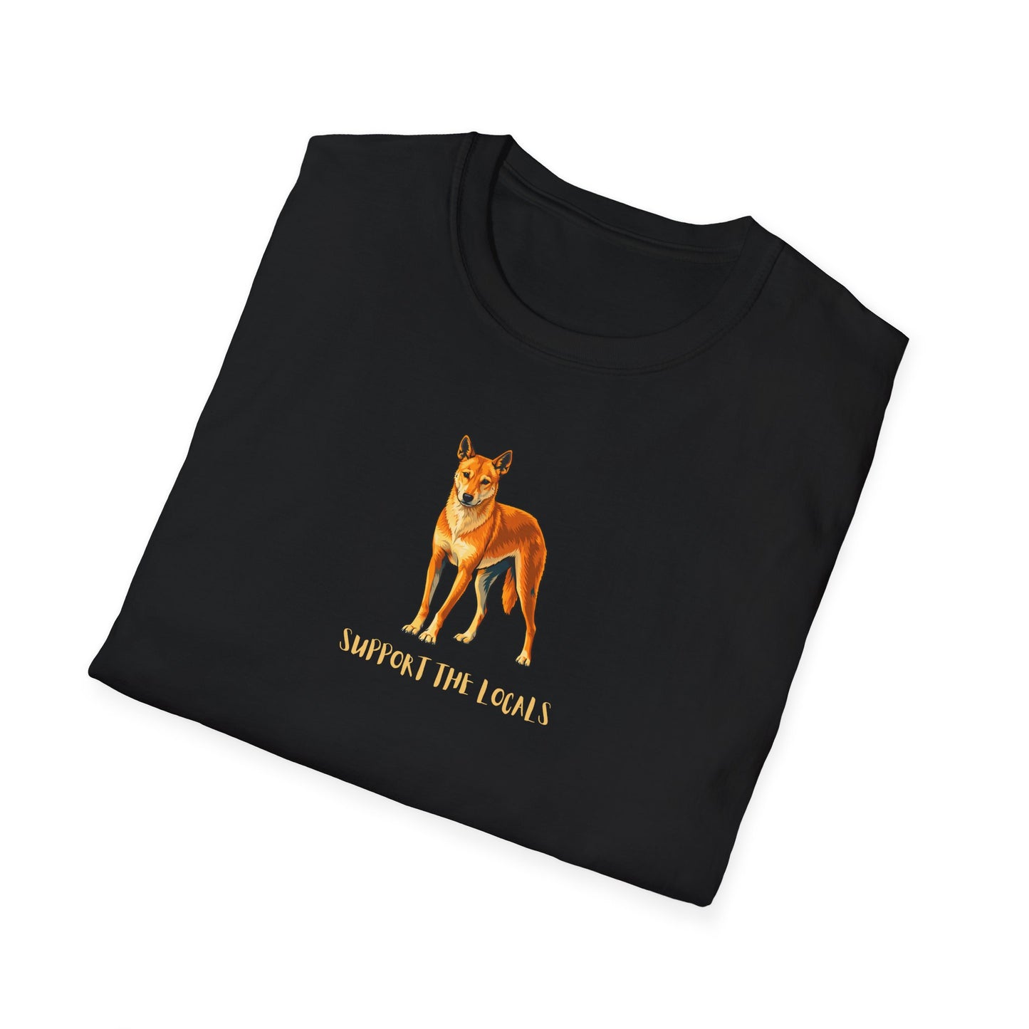 Dingo T-Shirt, Support The Locals Shirt, Australian Wildlife Tee, Dingo Lover Gift, Native Animal Shirt, Aussie Animal Graphic Tee