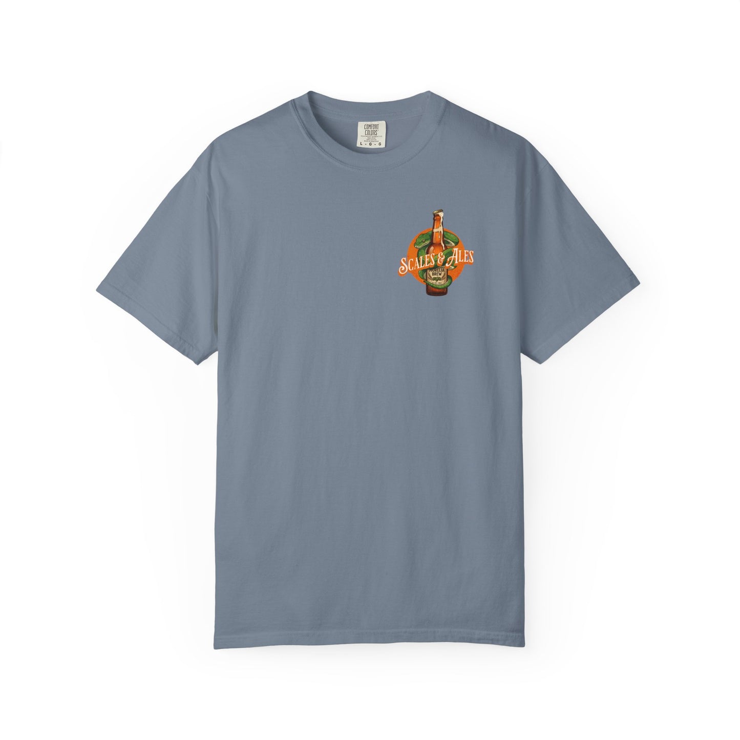 Scales and Ales Shirt, Green Tree Python Comfort Colors Tee, Snake Beer Shirt, Reptile Lover Gift, Double Sided Graphic T Shirt, Beer Lover
