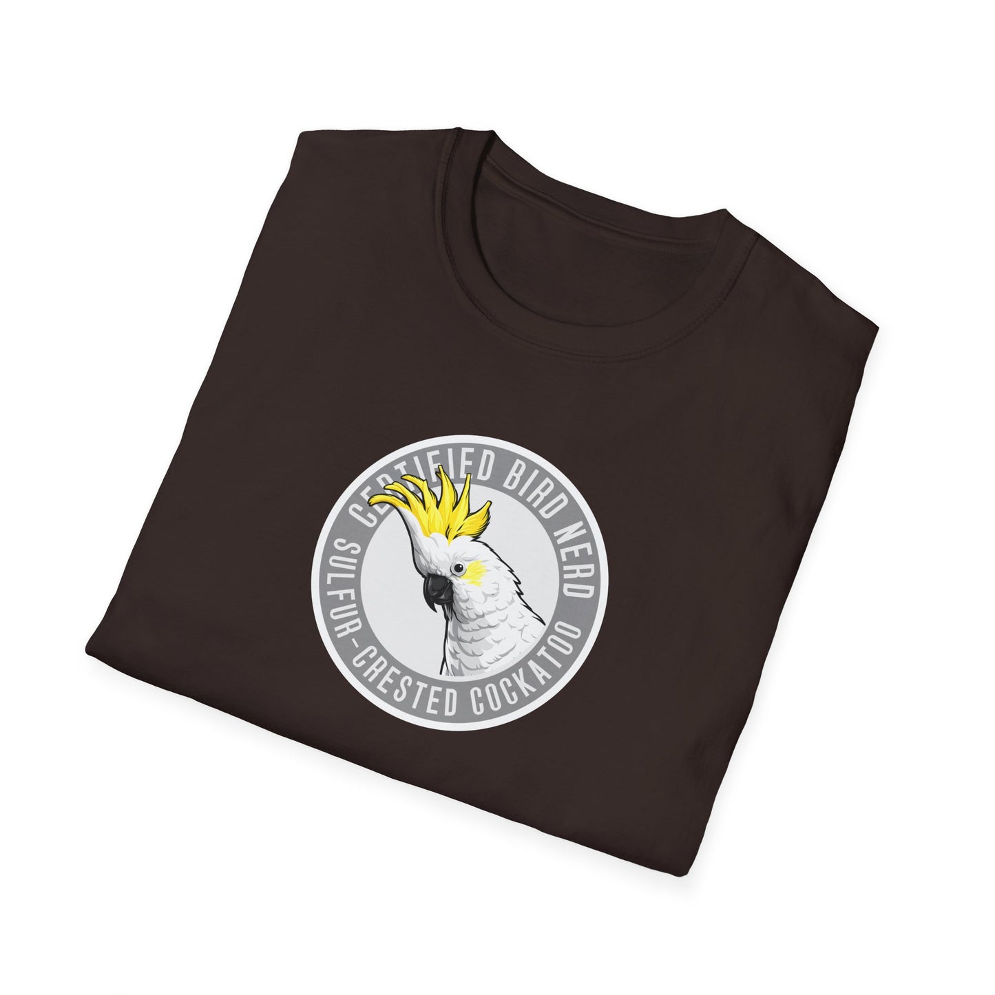 Sulfur-Crested Cockatoo T-Shirt, Certified Bird Nerd Shirt, Australian Bird Tee, Cockatoo Lover Gift, Birdwatching Shirt, Wildlife Tee