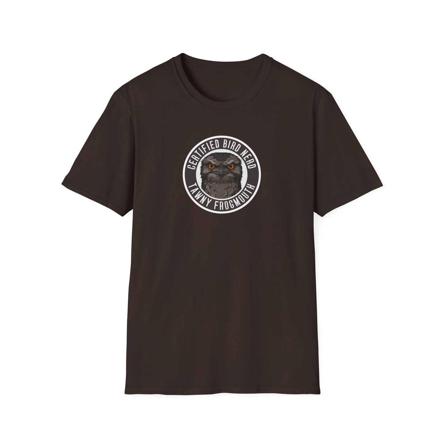 Tawny Frogmouth T-Shirt, Certified Bird Nerd Shirt, Australian Bird Tee, Birdwatching Gift, Wildlife Lover Tee, Native Bird Shirt