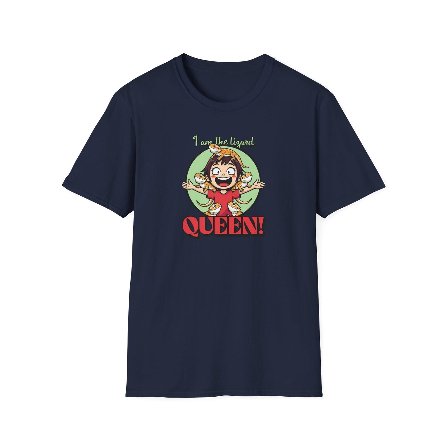 I Am The Lizard Queen T-Shirt, Reptile Lover Shirt, Lizard Mom Tee, Bearded Dragon Gift, Herping Shirt, Cute Reptile Graphic Tee