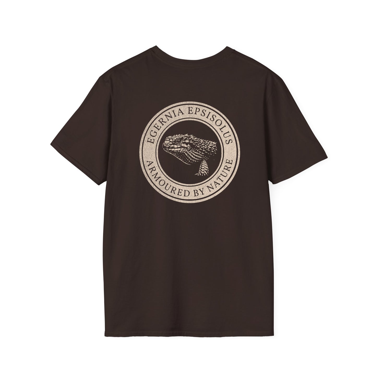 Egernia Lizard T-Shirt, Armoured By Nature Tee, Australian Reptile Shirt, Spiny Tailed Lizard Tee, Herpetology T-Shirt, Aussie Reptile Graphic Tee, Double Sided Shirt