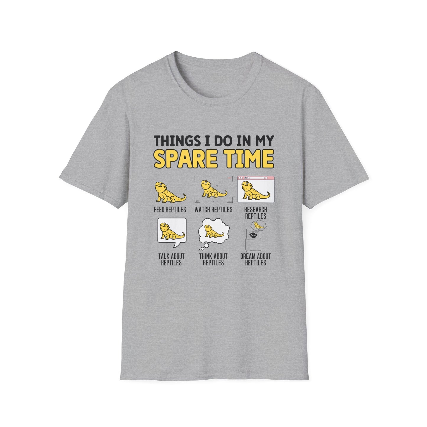 Reptile Keeper T-Shirt, Things I Do In My Spare Time Tee, Bearded Dragon Shirt, Reptile Lover Gift, Herper Shirt