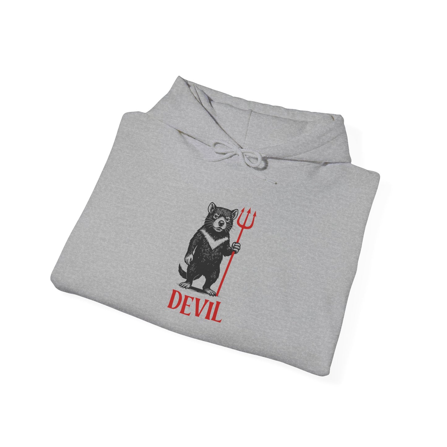 Tasmanian Devil Hoodie, Devil Hoodie, Funny Australian Animal Hoodie, Aussie Wildlife Hoodie, Gothic Animal Sweatshirt, Cryptid Style Hoodie, Tasmania Gift