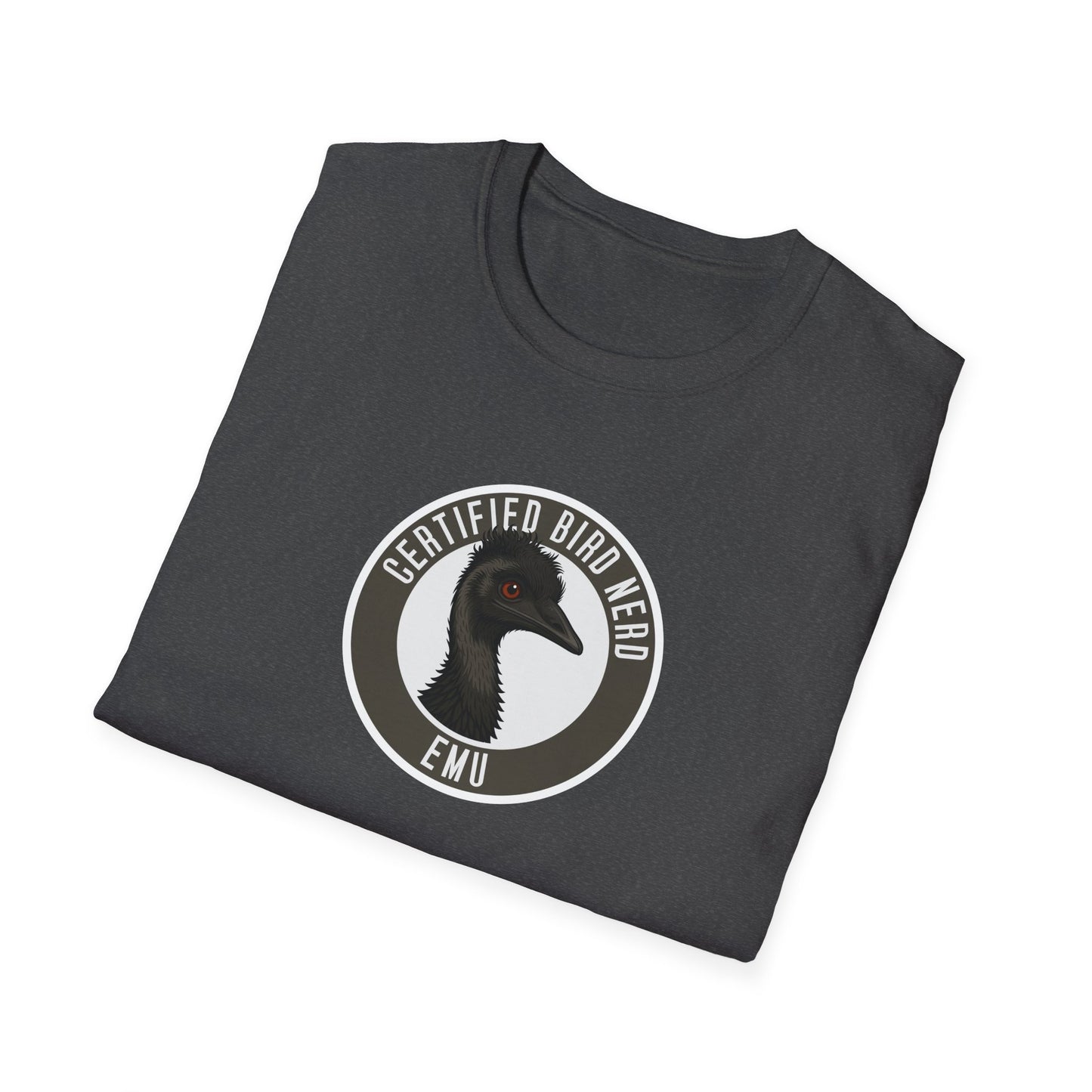 Emu T-Shirt, Certified Bird Nerd Shirt, Australian Bird Tee, Wildlife Lover Gift, Birdwatching Shirt, Aussie Animal Graphic Tee