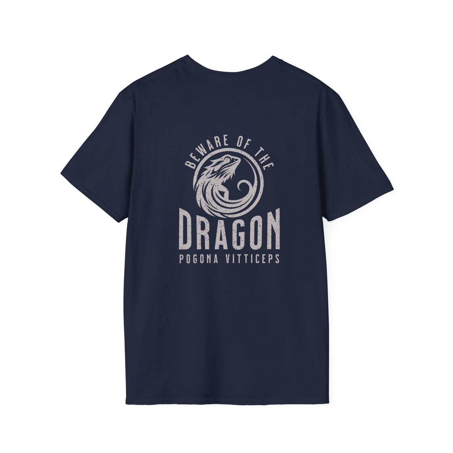 Beware Of The Dragon Front And Back T-Shirt, Bearded Dragon Shirt, Pogona Vitticeps Tee, Reptile Lover Gift, Lizard Dad Shirt