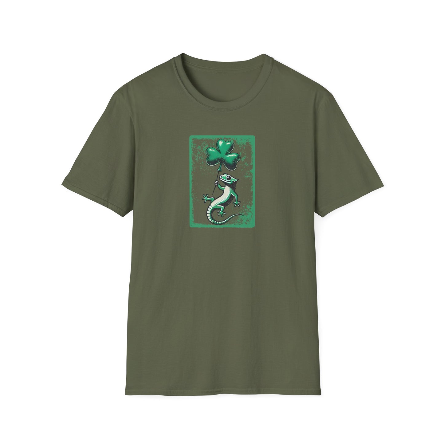 Crested Gecko St Patrick’s Day T-Shirt, Gecko Shamrock Shirt, Reptile Lover Tee, Lizard Gift, St Paddy’s Day Graphic Tee