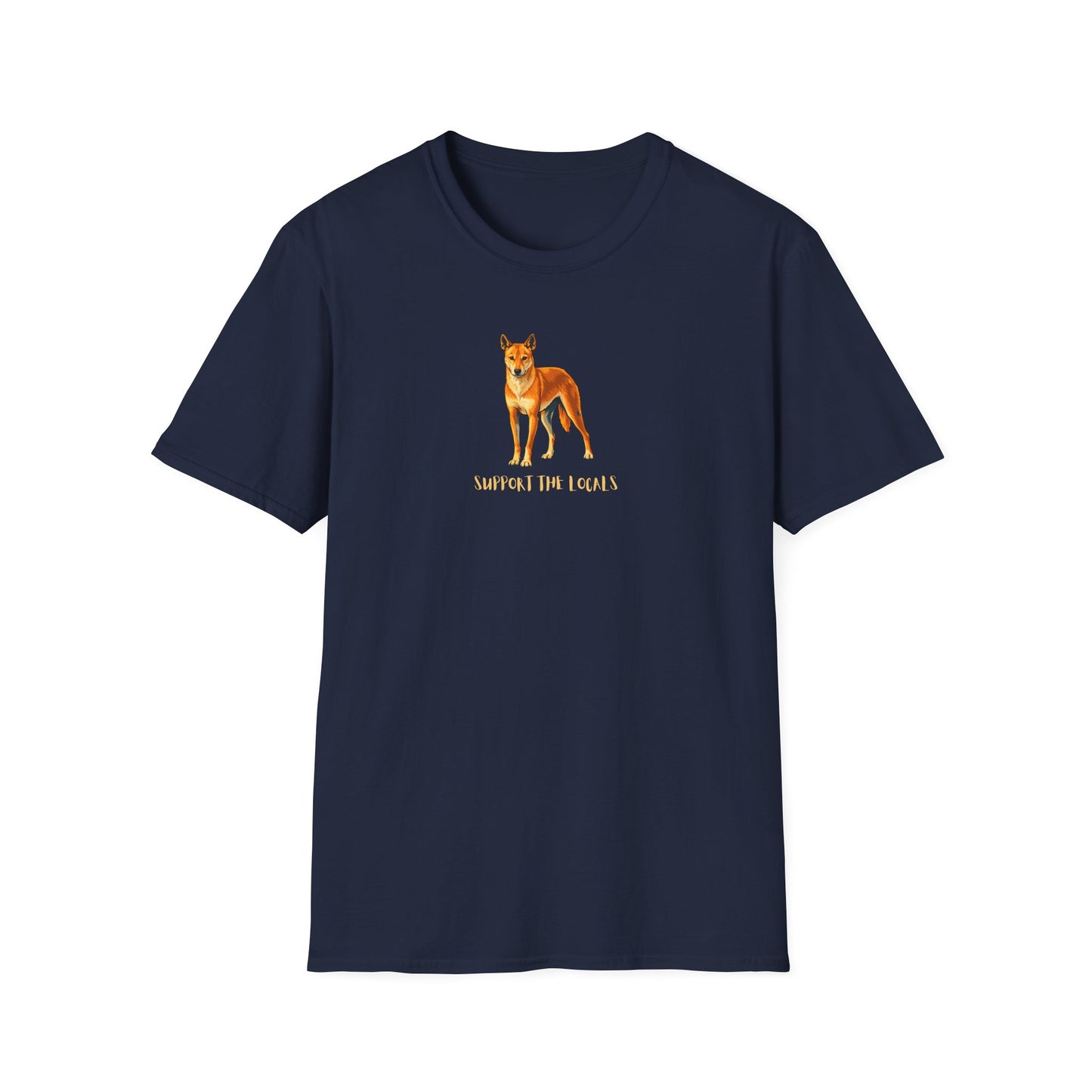 Dingo T-Shirt, Support The Locals Shirt, Australian Wildlife Tee, Dingo Lover Gift, Native Animal Shirt, Aussie Animal Graphic Tee