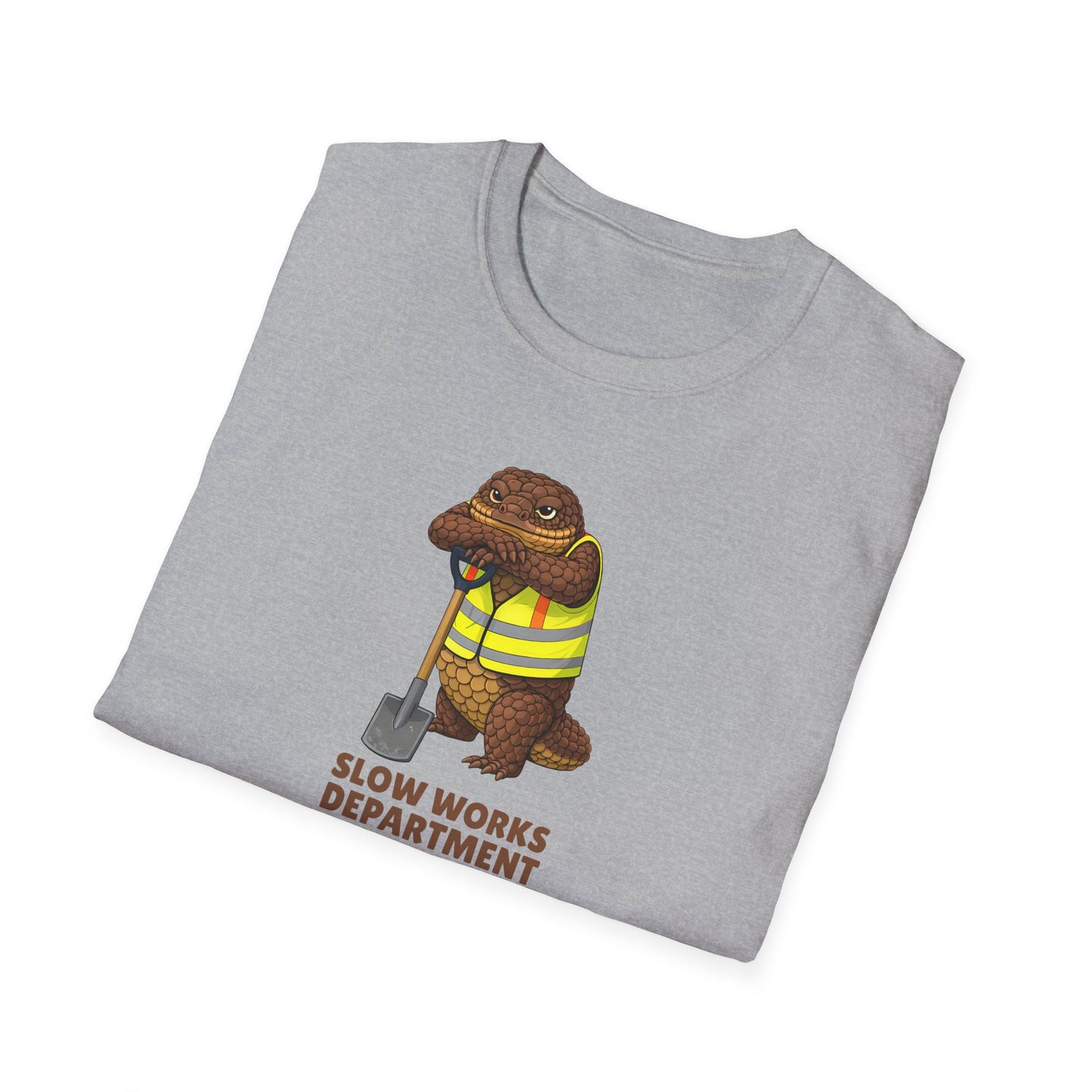 Shingleback T-Shirt, Slow Works Department Shirt, Australian Reptile Tee, Blue Tongue Lizard Gift, Wildlife Graphic Shirt, Lizard Lover Tee
