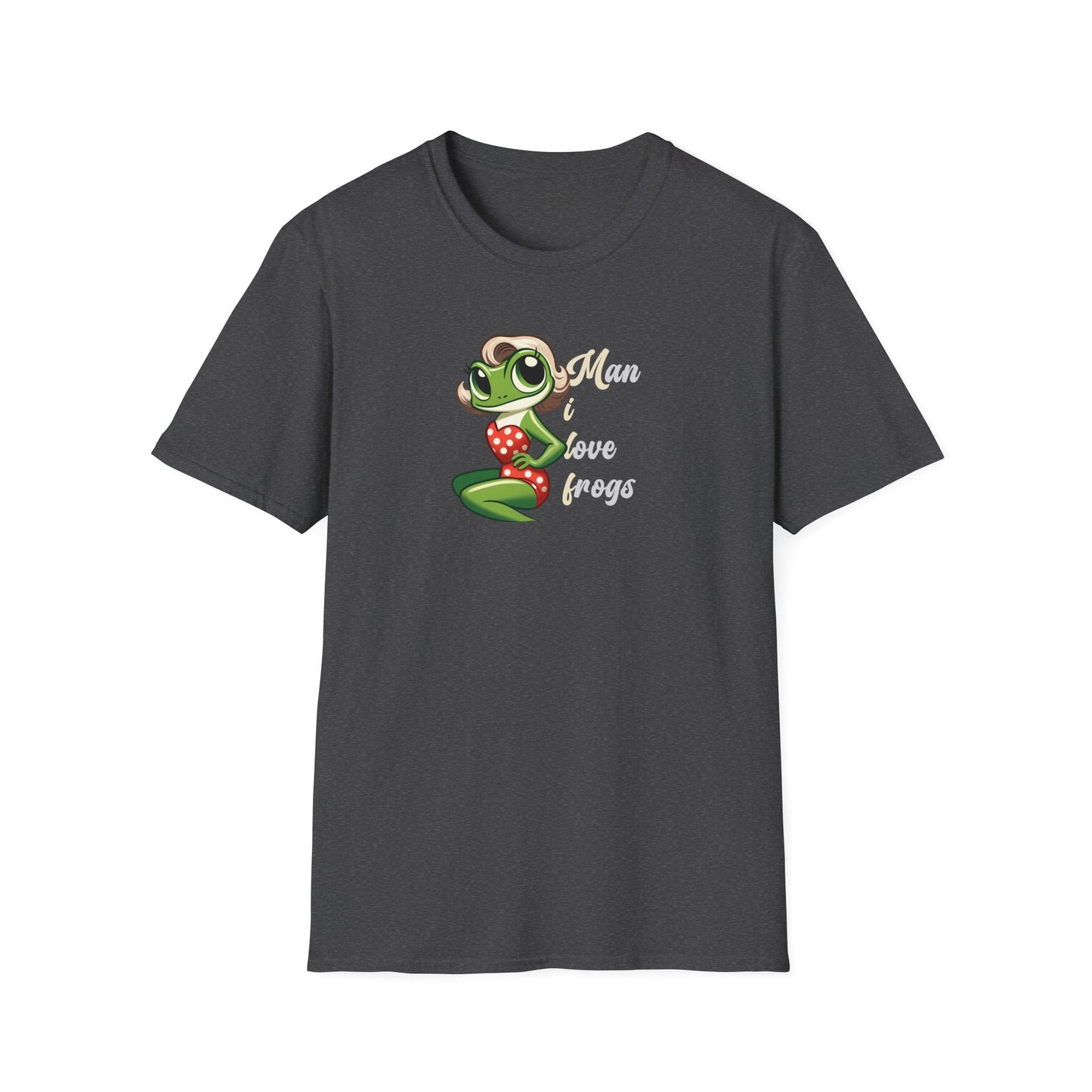 Man I Love Frogs T-Shirt, Funny Frog Shirt, Cute Frog Tee, Frog Lover Gift, Vintage Style Frog Shirt, Funny Animal Tee