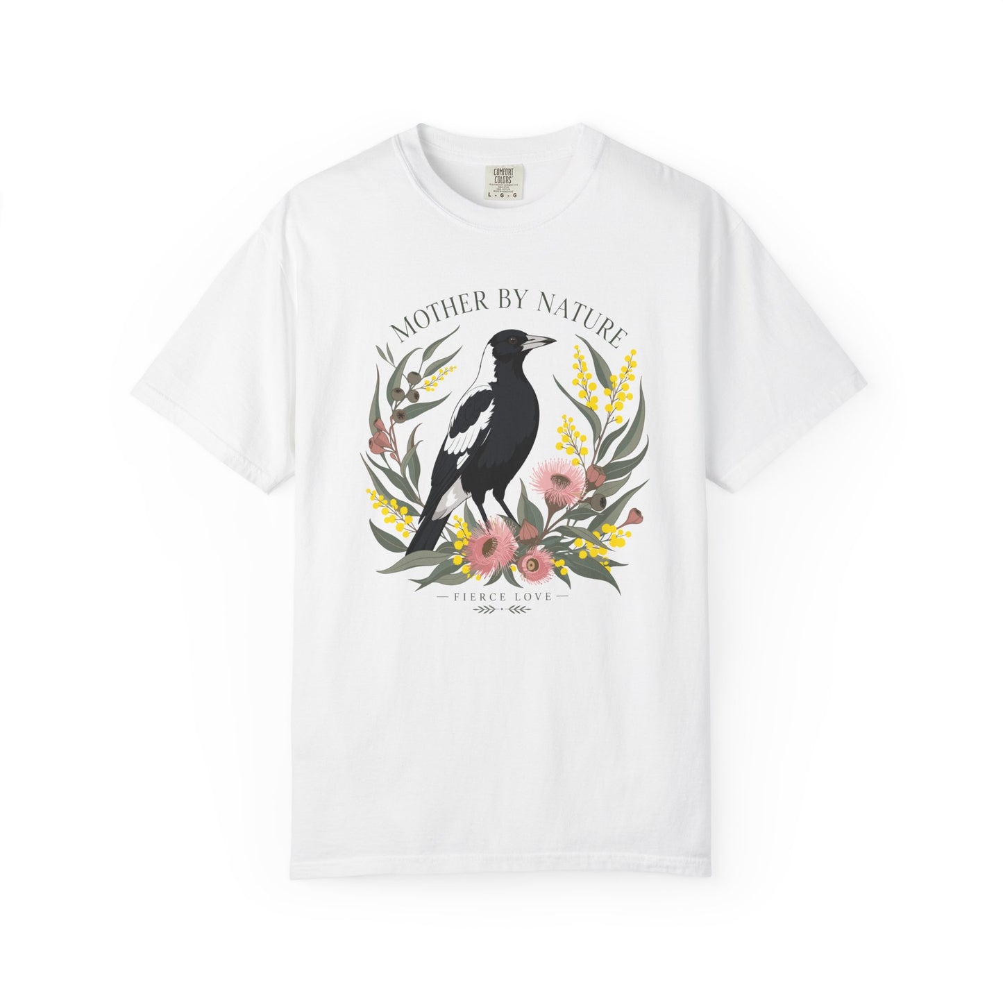 Mother By Nature Magpie Shirt, Comfort Colors Mothers Day Tee, Australian Magpie Shirt, Fierce Love Bird Shirt, Wildlife Mum Gift