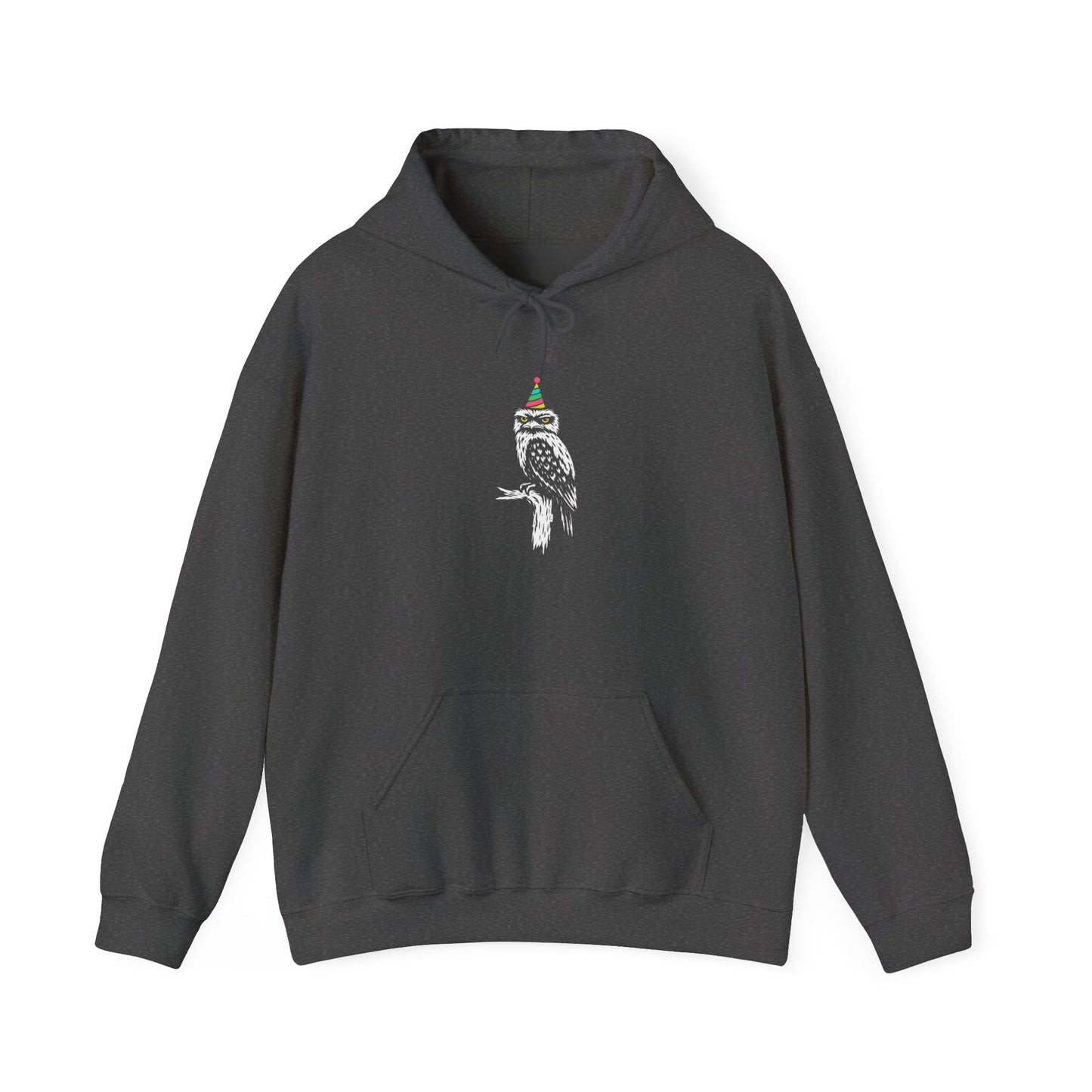 Tawny Frogmouth Hoodie, Funny Owl Hoodie, Australian Bird Hoodie, Party Bird Sweatshirt, Frogmouth Hoodie, Aussie Wildlife Hoodie, Bird Lover Gift