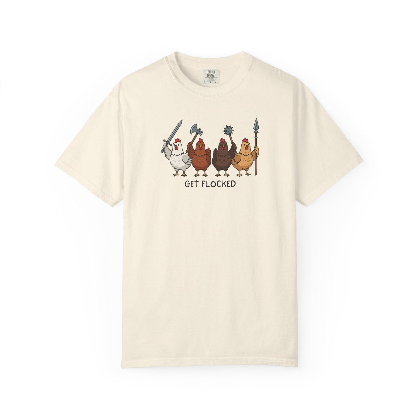 Get Flocked Chicken Shirt, Funny Chicken T Shirt, Comfort Colors Chicken Tee, Backyard Chicken Shirt, Farm Animal Tee, Chicken Lover Gift