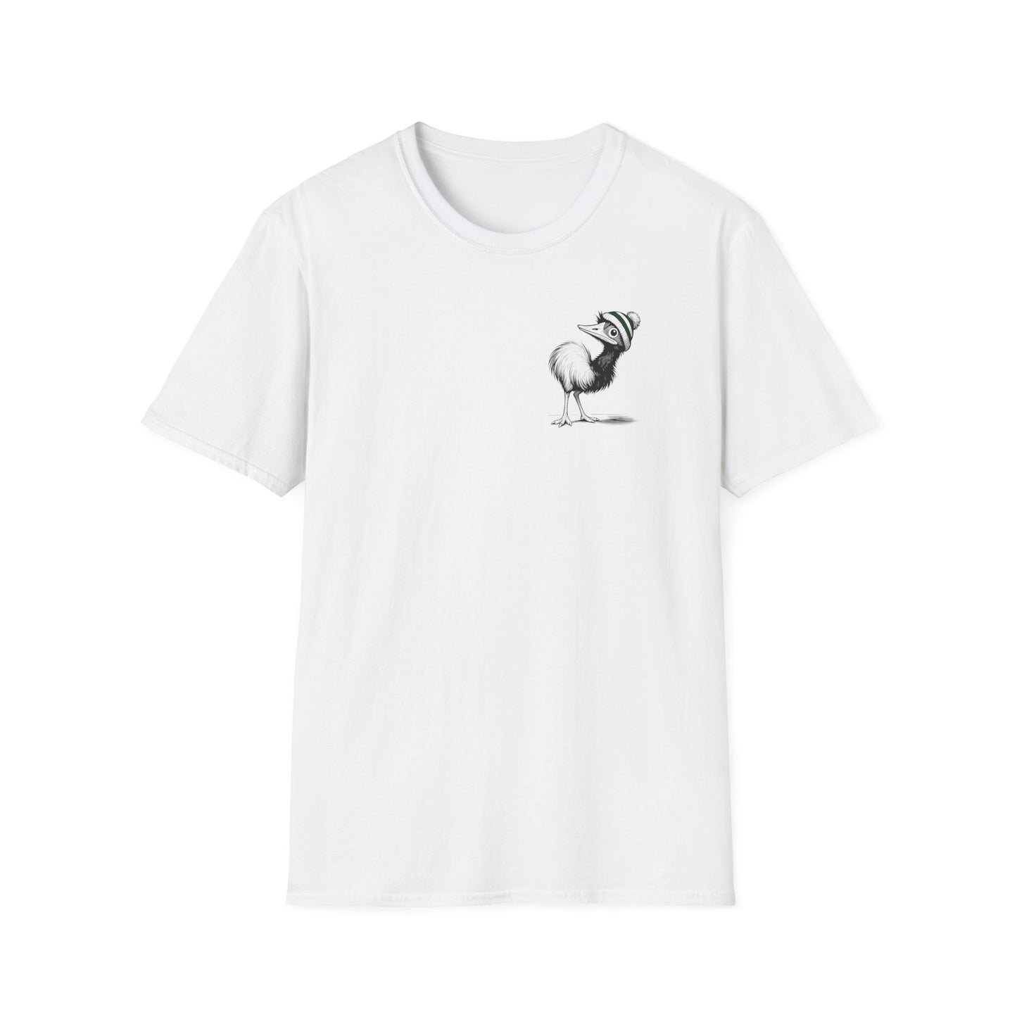 Whimsical Emu T-Shirt Cute Australian Bird Shirt, Funny Emu Beanie Tee, Quirky Animal Graphic, Aussie Wildlife Gift