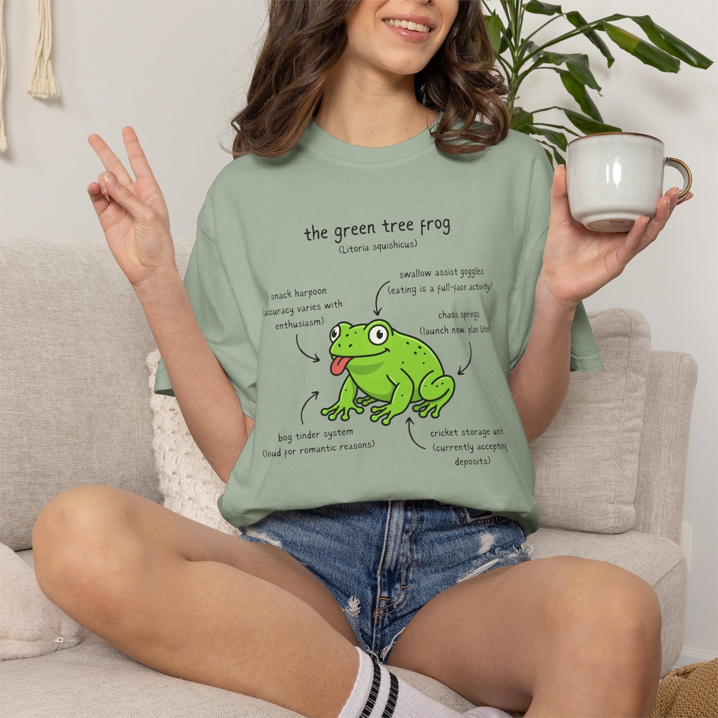 Anatomy of a Green Tree Frog Shirt, Comfort Colors Frog Tee, Funny Amphibian T Shirt, Frog Lover Gift, Biology Teacher Shirt