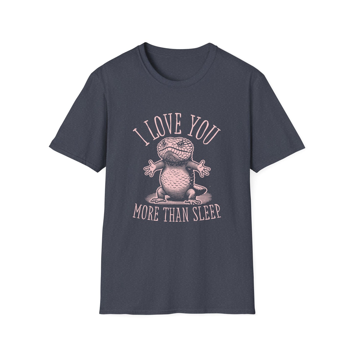 Shingleback T-Shirt – I Love You More Than Sleep Funny Australian Reptile Tee
