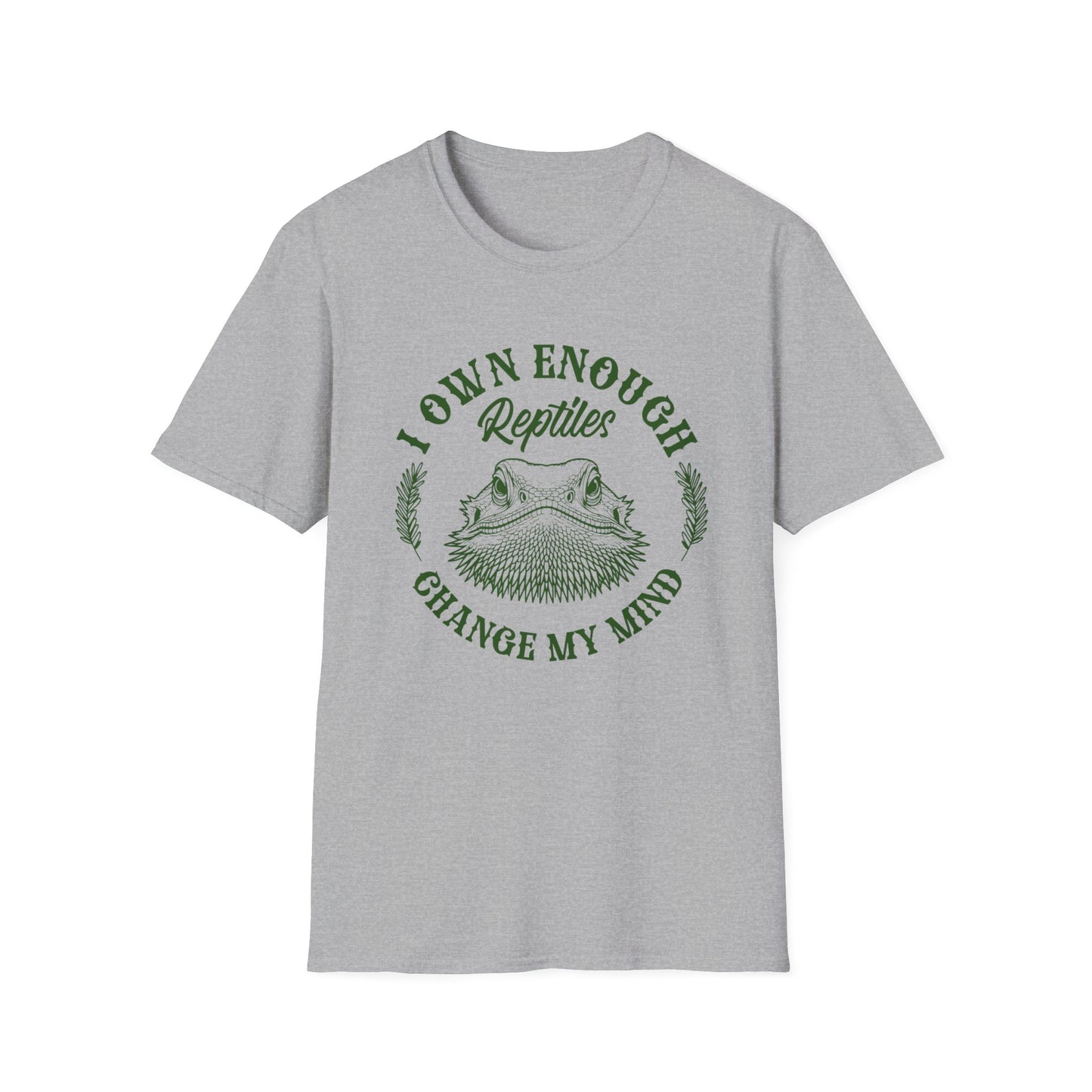 Reptile Addiction T-Shirt – I Own Enough Reptiles Change My Mind Funny Keeper Tee