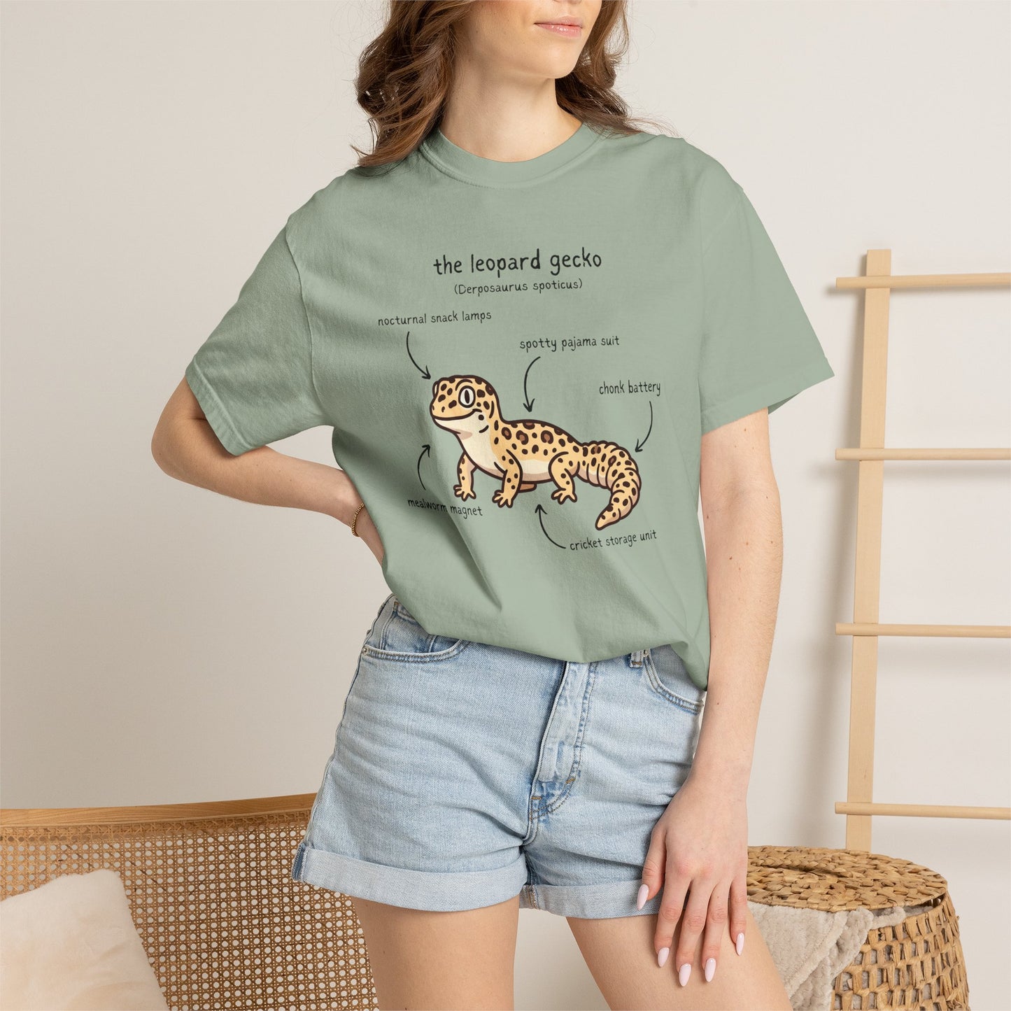 Anatomy of a Leopard Gecko Shirt, Comfort Colors Gecko Tee, Funny Reptile T Shirt, Leopard Gecko Gift, Herpetology Shirt, Lizard Lover Tee