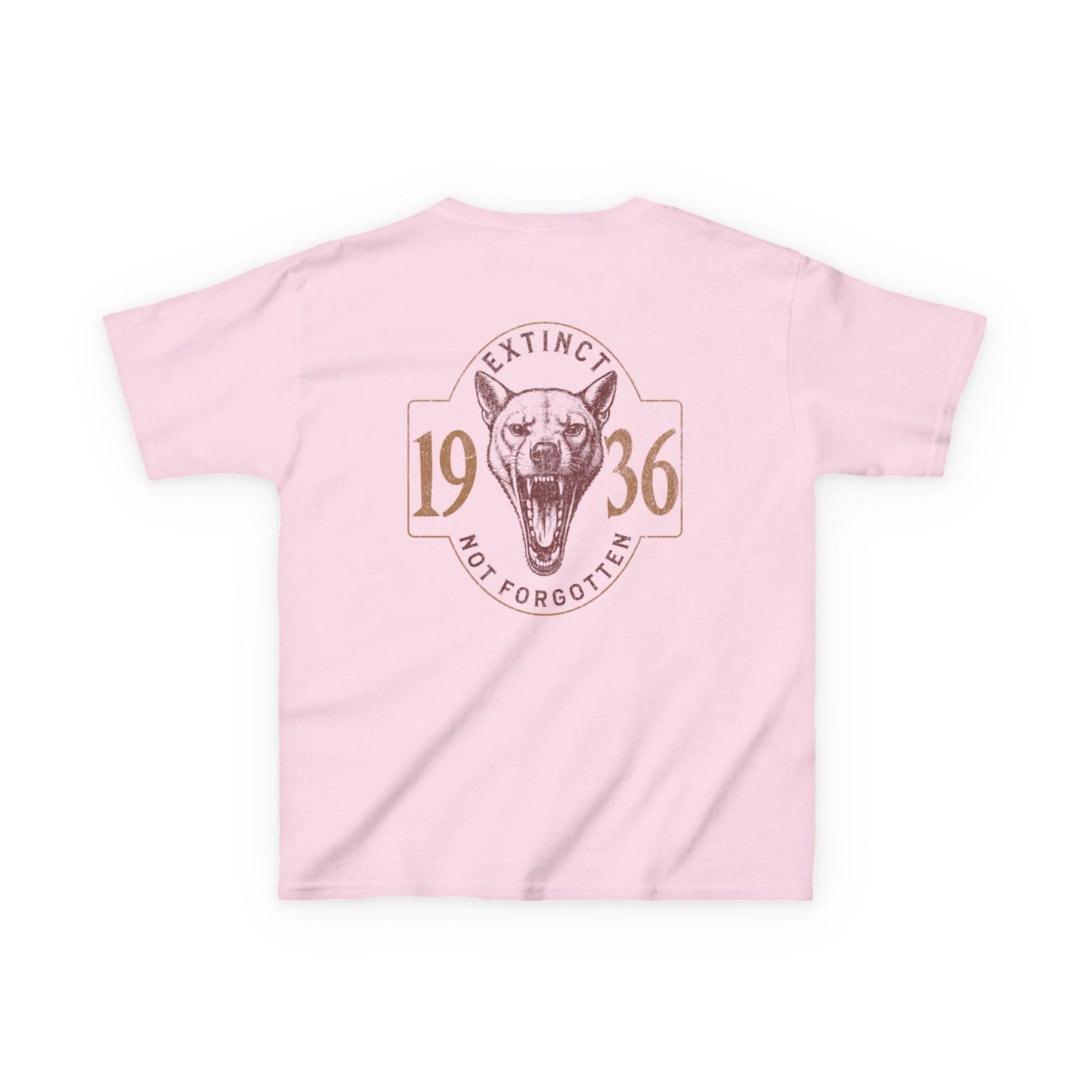 Kids Thylacine T-Shirt | Extinct Not Forgotten Tasmanian Tiger Tee