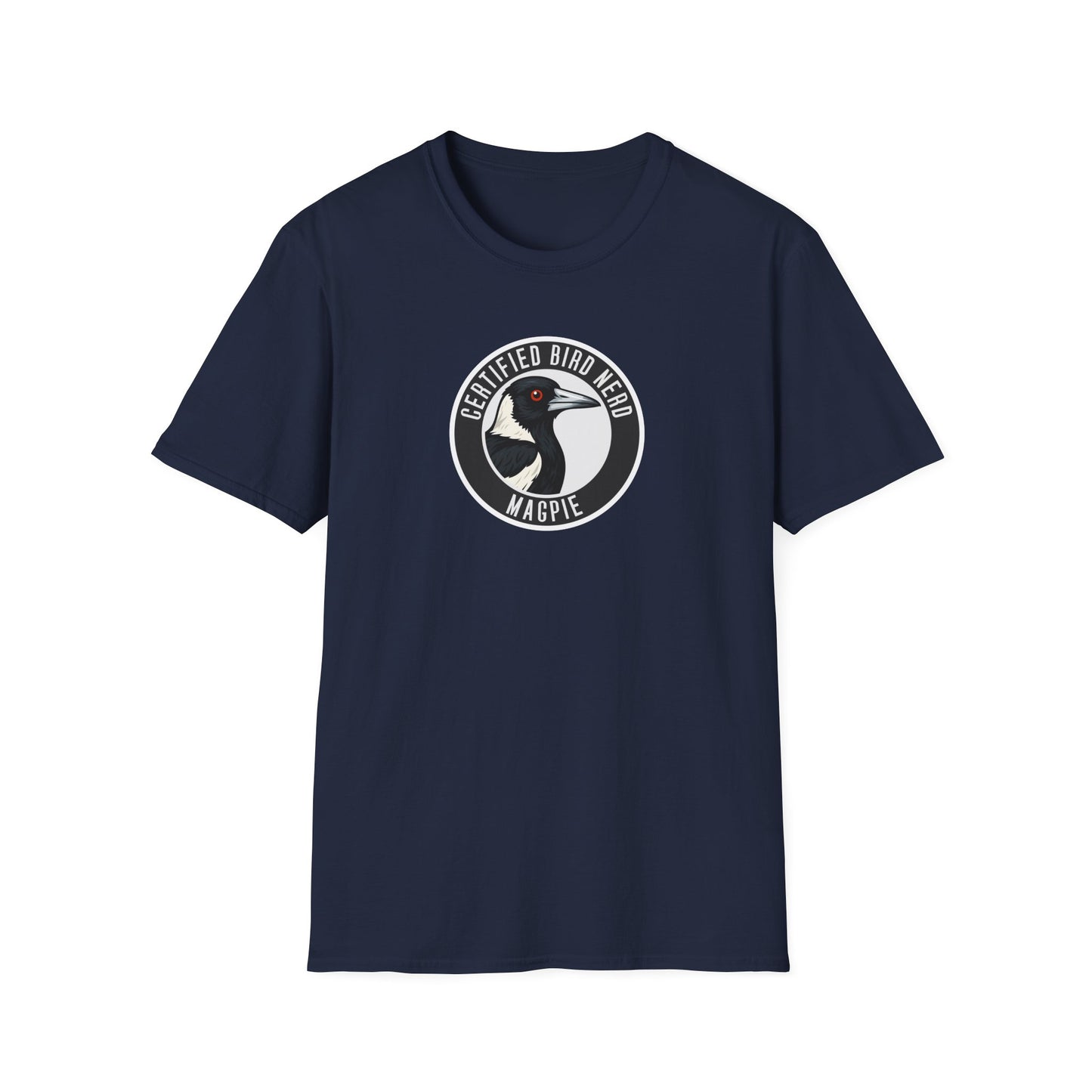 Magpie T-Shirt, Certified Bird Nerd Shirt, Australian Bird Tee, Birdwatching Gift, Wildlife Lover Tee, Aussie Magpie Graphic Tee